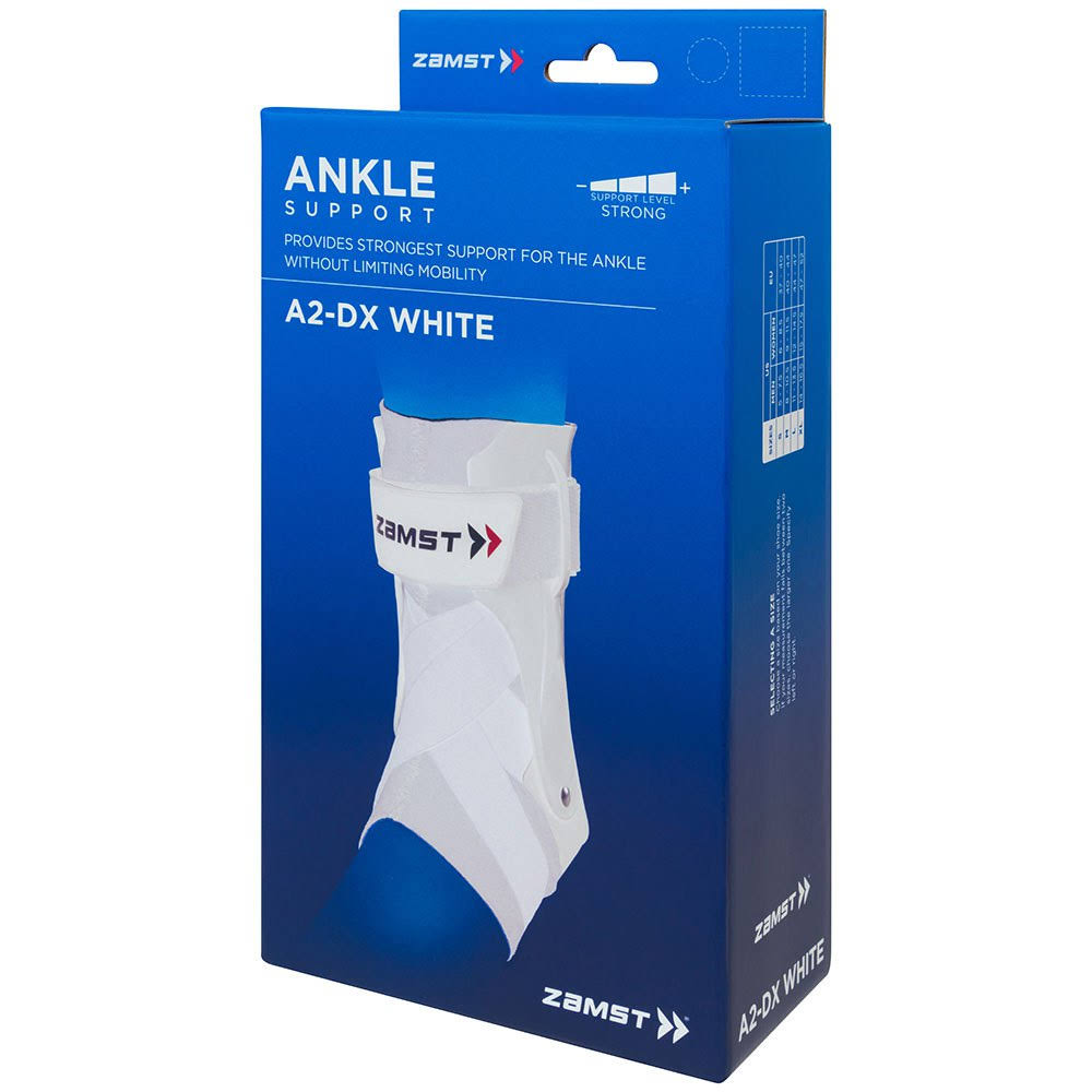 Zamst A2 Dx Ankle Brace, Large, White | Holiday KFWD1MGL_724HP