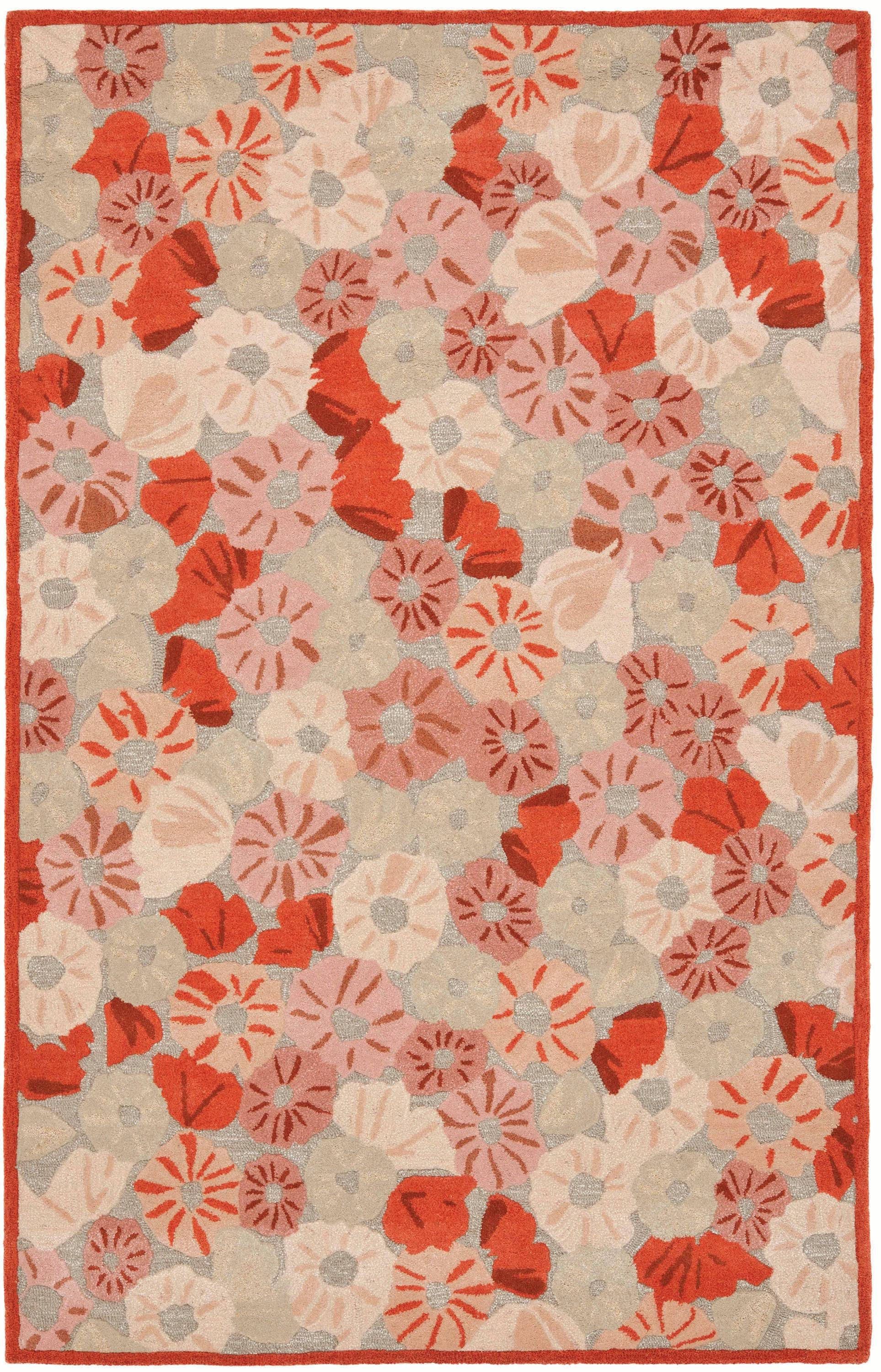 Safavieh Martha Stewart Msr3625b Poppy Field Area Rug Size: 9' X 12' Cayenne TOSWFHUW_JKXY7