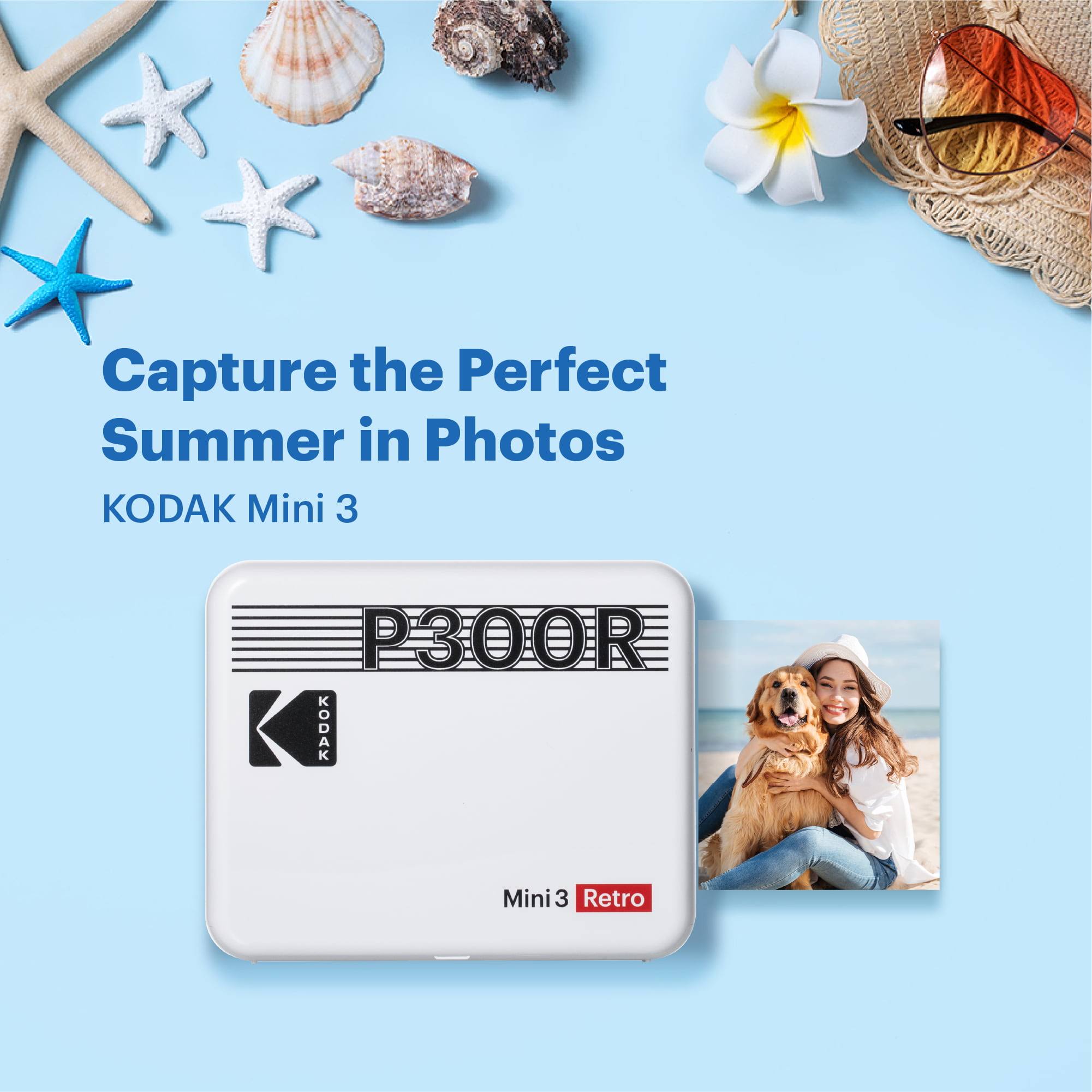 Kodak P300ry_60bndl Mini 3 Retro 3x3 Inch Portable Photo Printer UYGIDWGQ_YTXOD