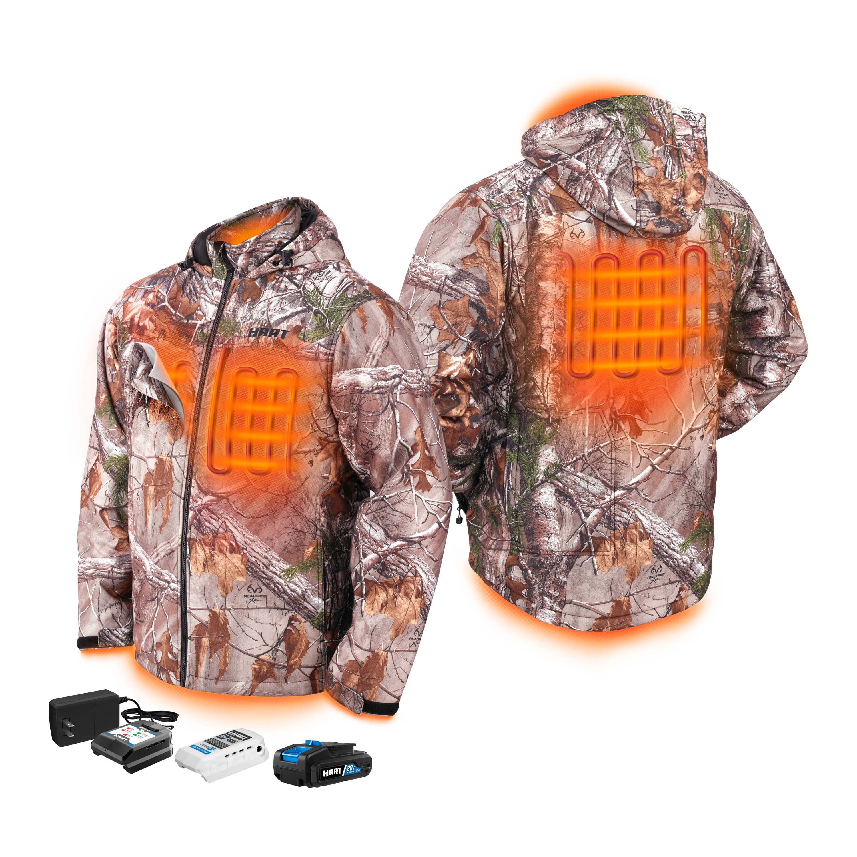 Hart Men's 20-Volt Heated Medium-Duty Jacket Kit Realtre Xtra Camouflage - Xl VQKNFM7V_FB749