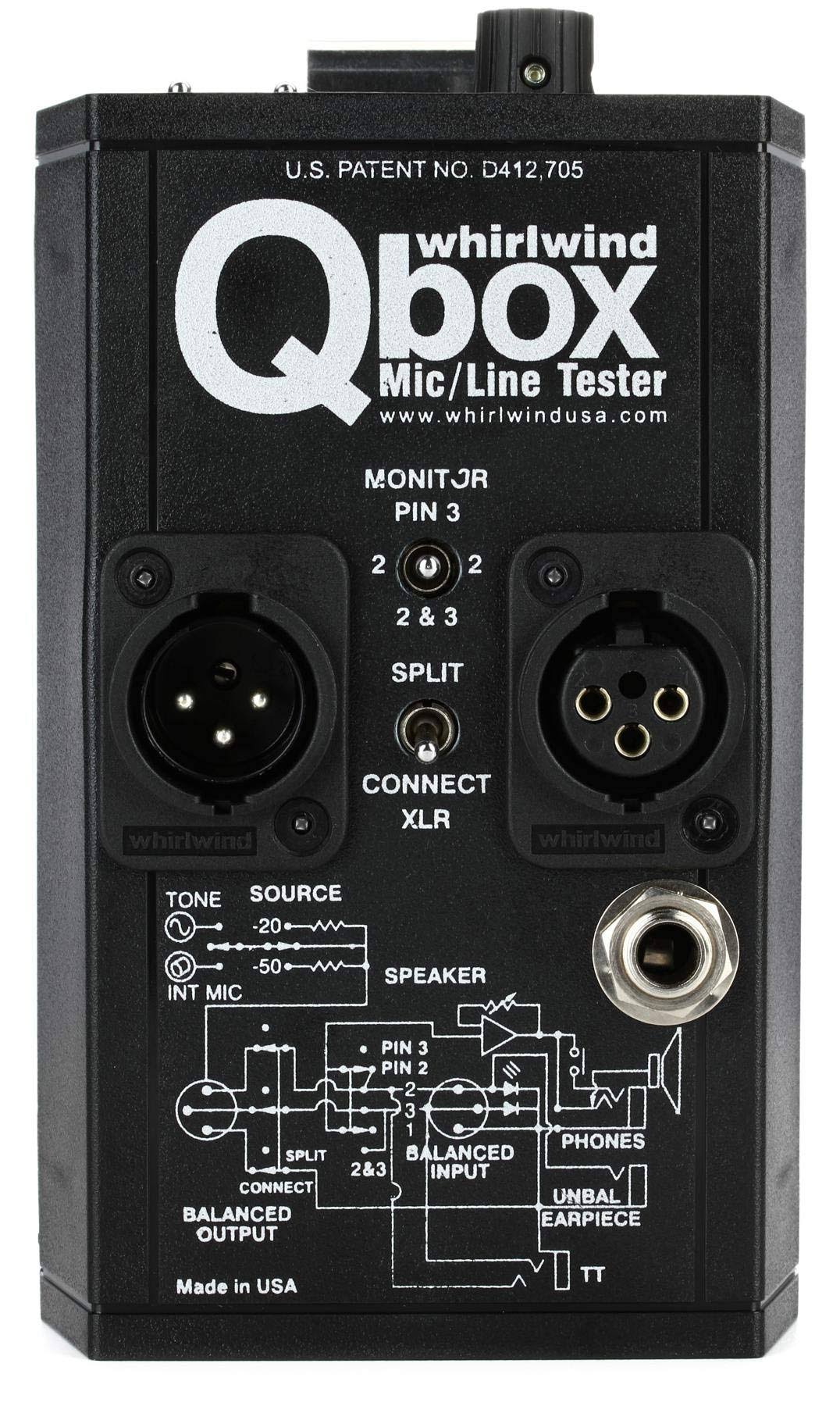 Whirlwind Qbox - Audio Line Tester/Cable Tester/Test Tone JNGXFNUN_5LFR1