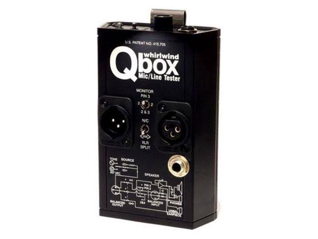 Whirlwind Qbox - Audio Line Tester/Cable Tester/Test Tone JNGXFNUN_5LFR1