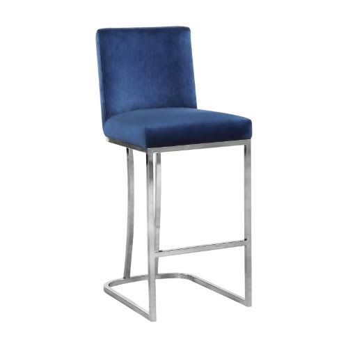 Meridian Furniture Heidi 26H Velvet Counter Stool In Navy - 708navy-QWVDIFU9_VPHKQ