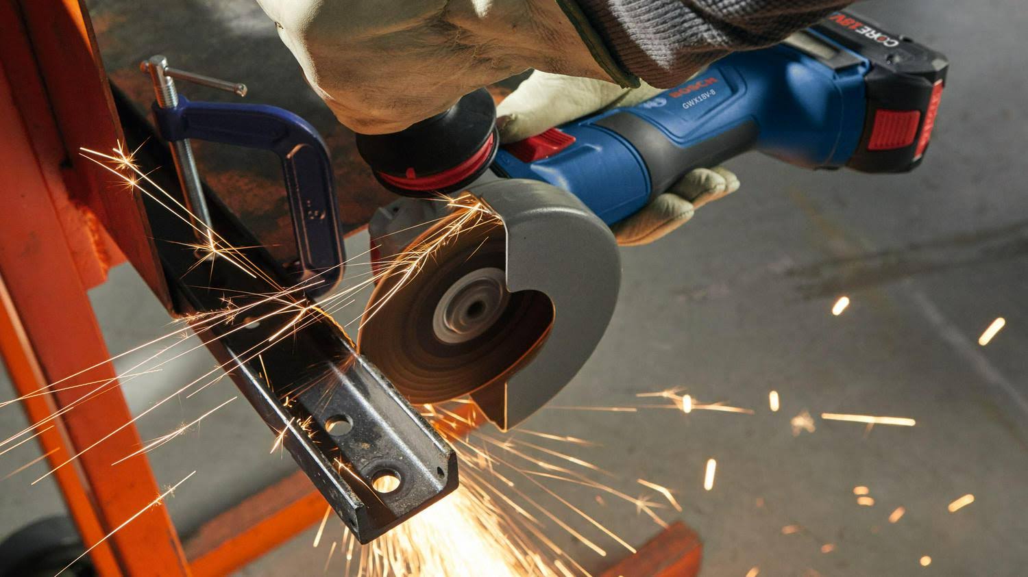 Bosch Gwx18v-8n 18v X-Lock Brushless 4-1/2 In. Angle Grinder With Slide Switch (Bare Tool) GNK4MY6D_4B6NX