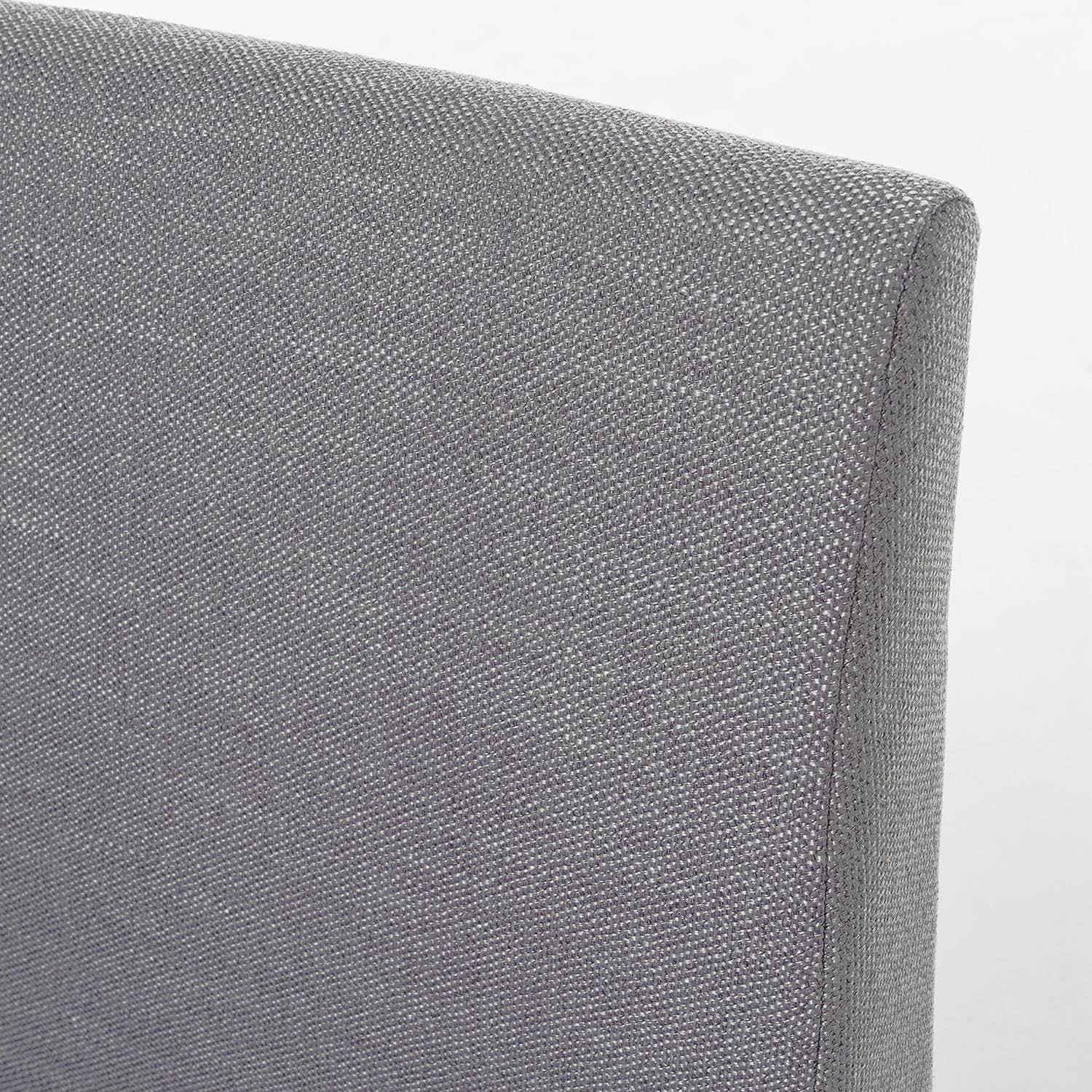 Leona Fabric Wood Finish Dining Chair Set Of 2 - Dark Gray Oak - 7RJJRIAN_AB4WJ