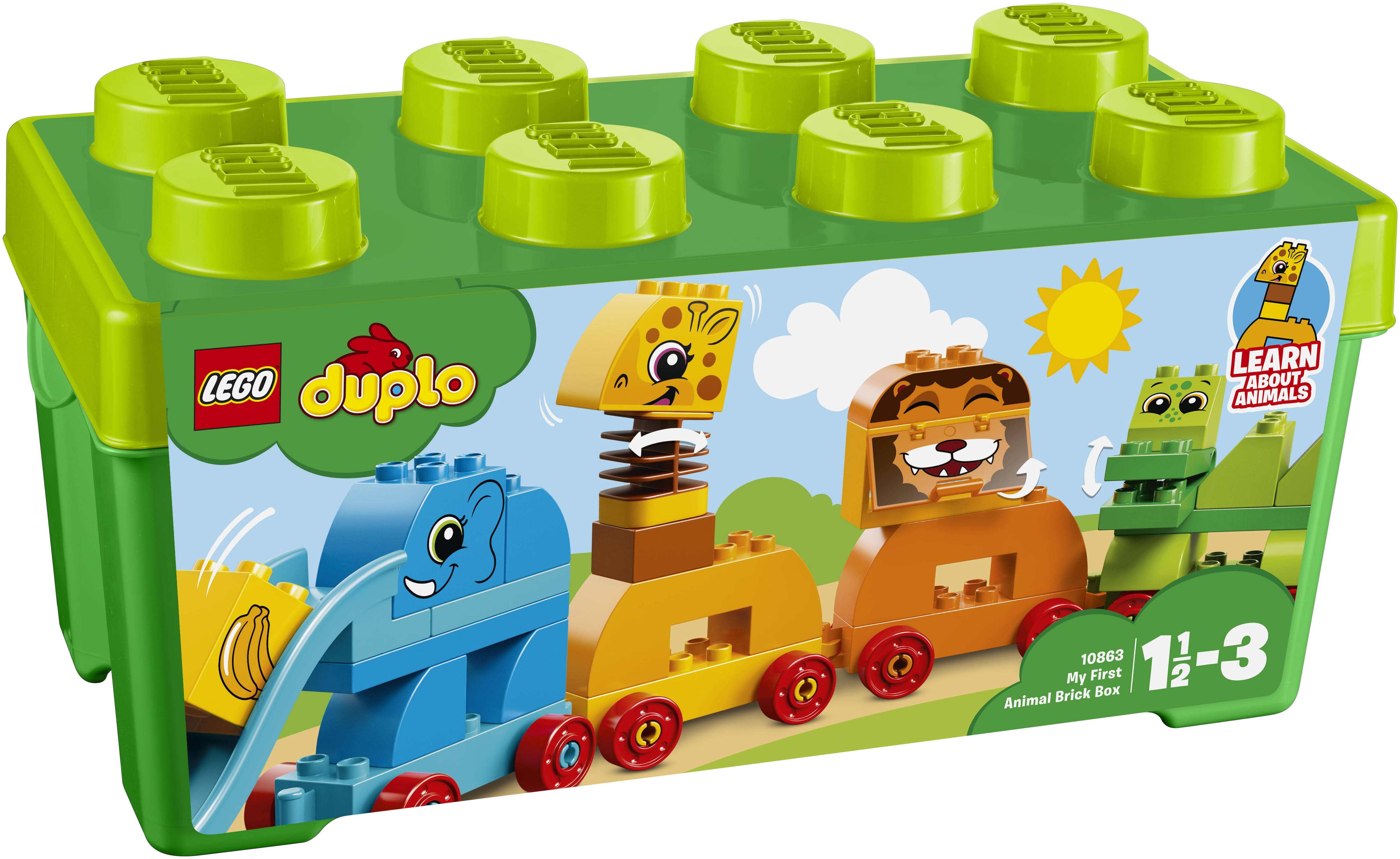 Lego Duplo Preschool Building Toy, My First Animal Brick Box, 34 Pieces, Ages 1 1/2-DQ0VLLMB_YXIMP
