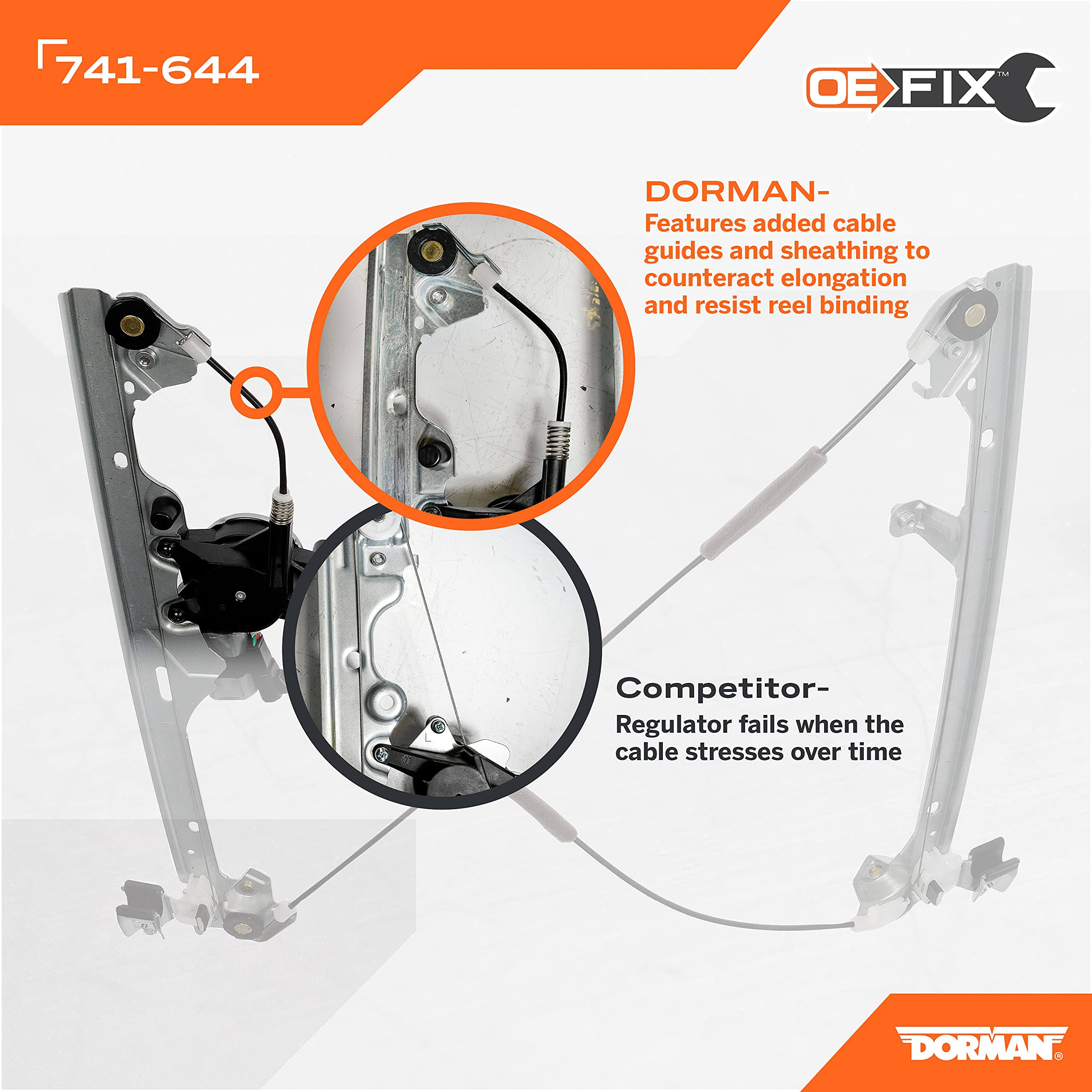 Dorman 741-644 Power Window Motor & Regulator V4DM58RA_KUVN6