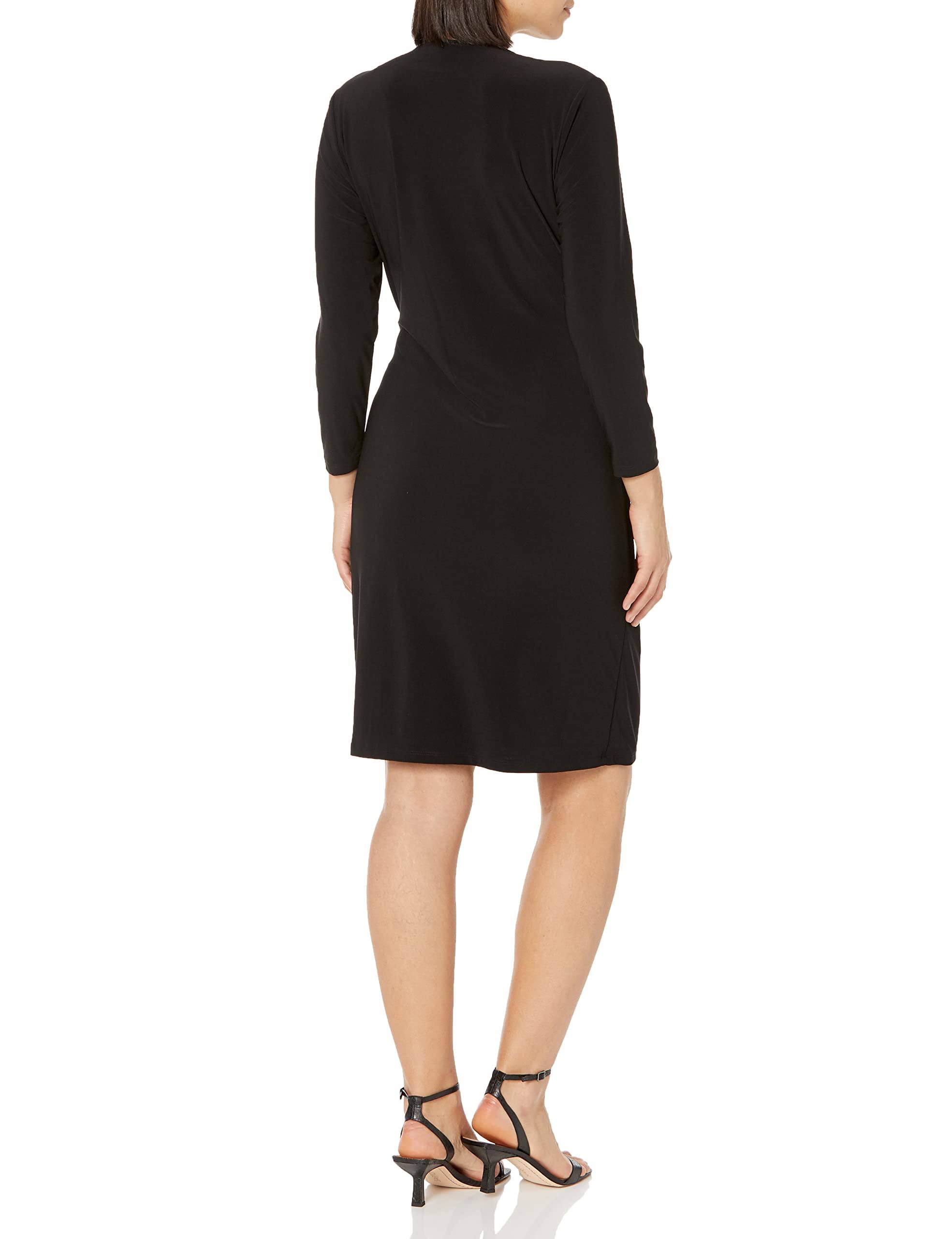 Anne Klein Faux-Wrap Dress - UP7GC50G_3YOYY