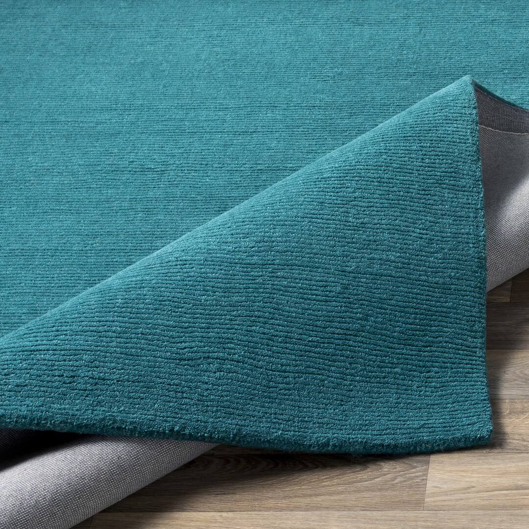 Naples Handwoven Wool Teal Area Rug Andover Mills Rug Size: Runner 2'6 X 8' JNE3VIHV_ZX4FD