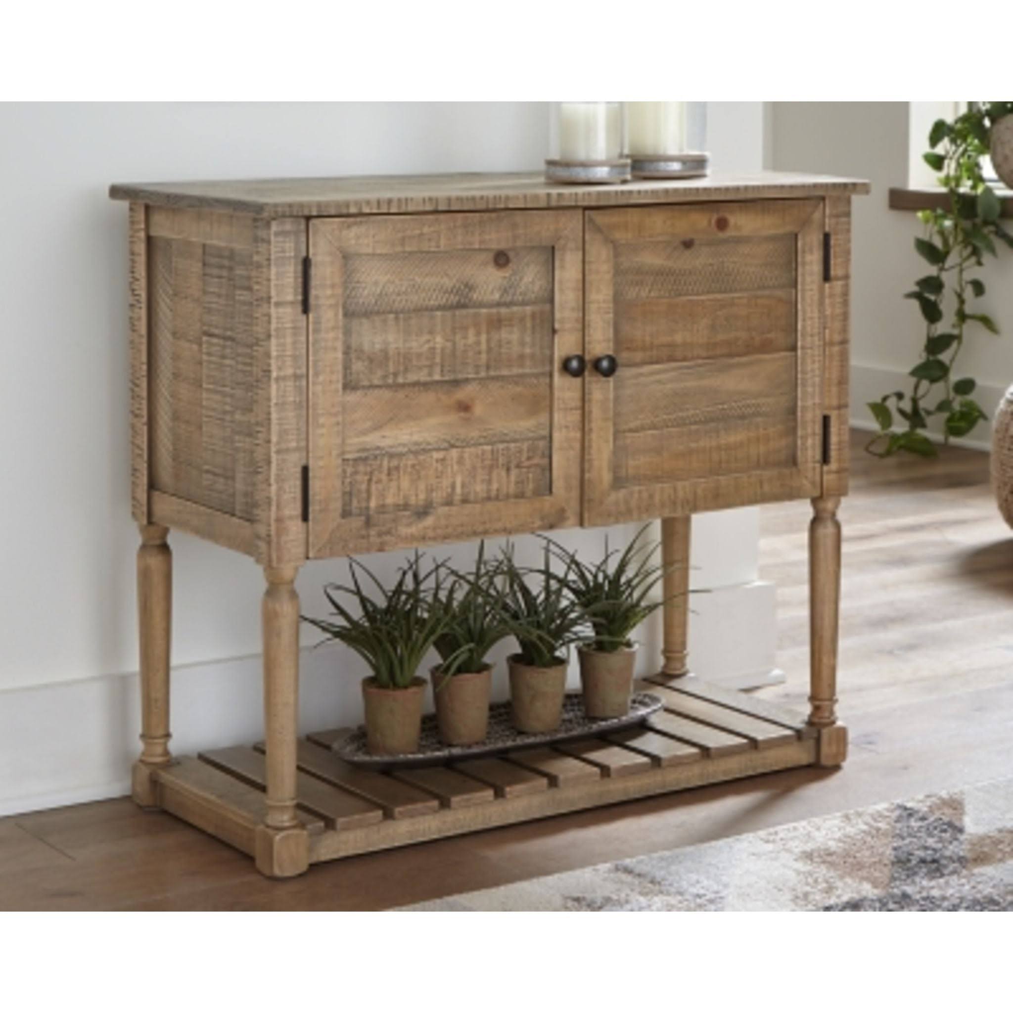 Lennick Accent Cabinet, Antique Brown By P671CJZA_VELAP