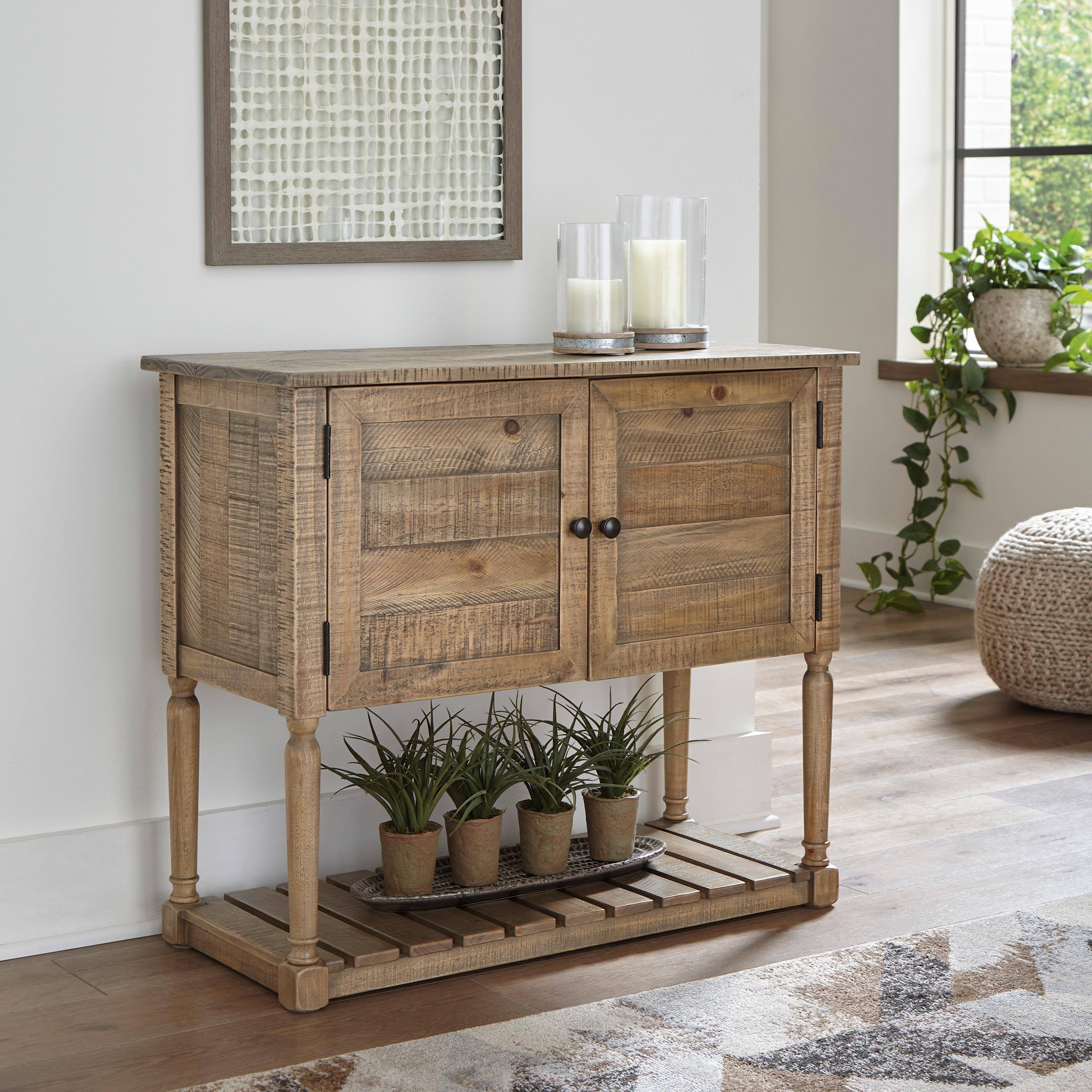 Lennick Accent Cabinet, Antique Brown By P671CJZA_VELAP