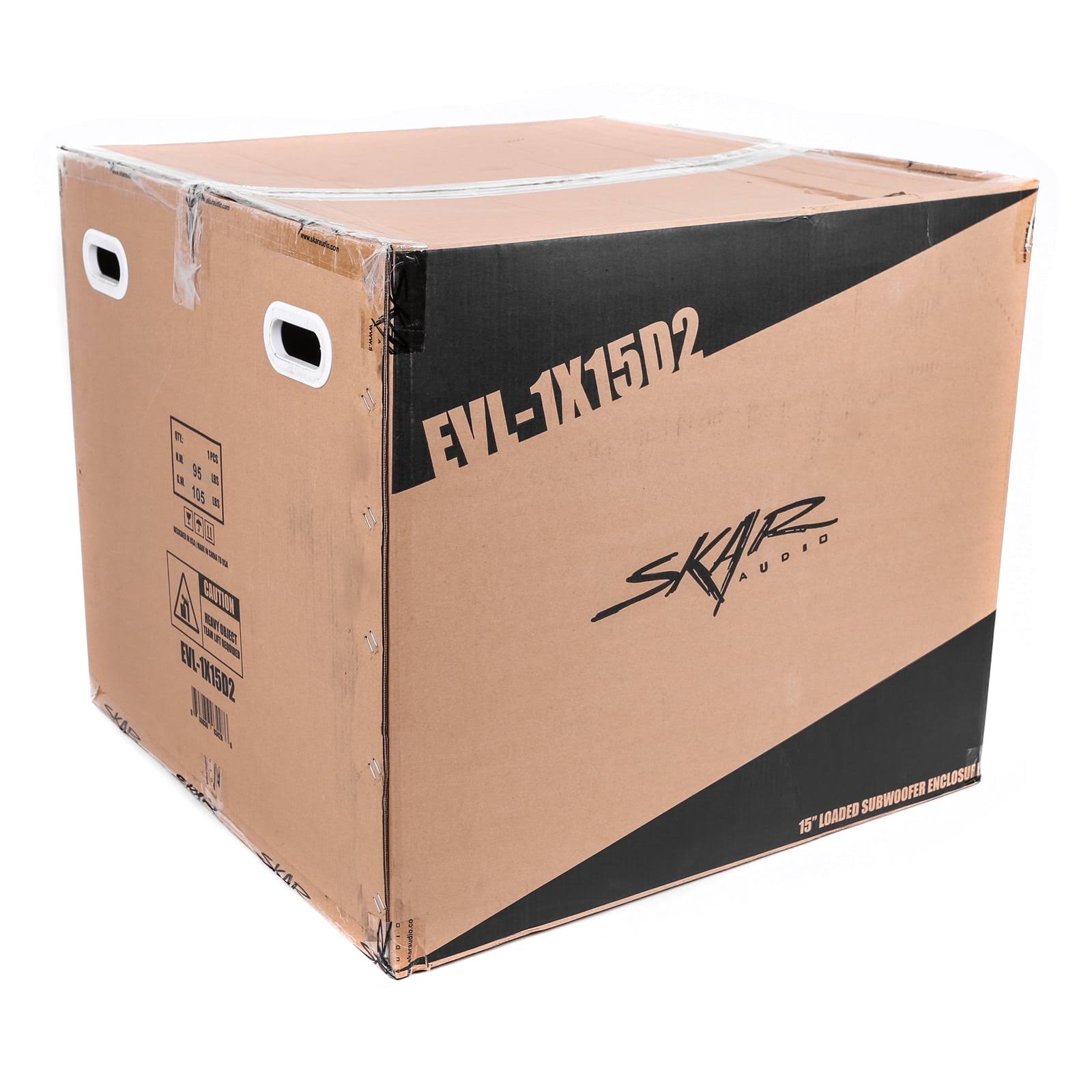 Skar Audio Single 15 2500w Loaded Evl Series Vented Subwoofer Enclosure | Evl-VRJTD3SG_9TCBT