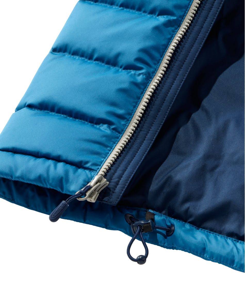 L.L.Bean Down Jacket Color-Block Men's Clothing Burgundy/Nautical Navy : DZPROKOS_FXEBM