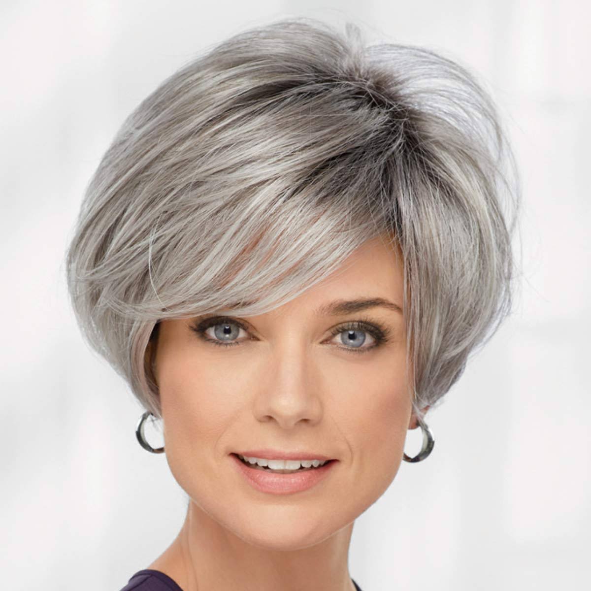 Bennett Whisperlite Wig By Paula Young In Gray - Short Straight HXBRZ3VU_DAUAV
