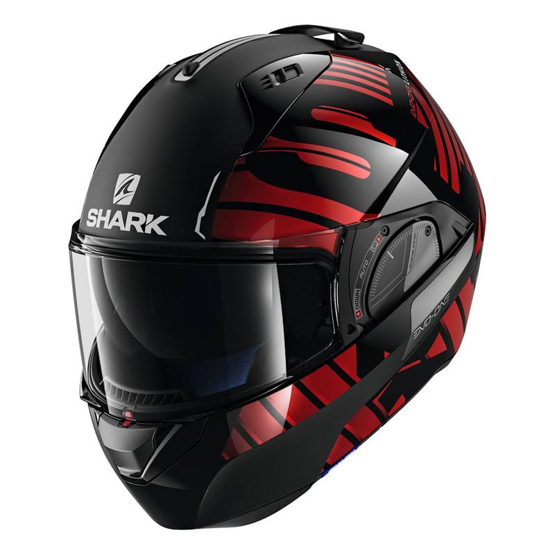 Shark Evo-One 2 Lithion Dual Helmet Black/Chrome/Red NTCOO2VF_NE4YZ