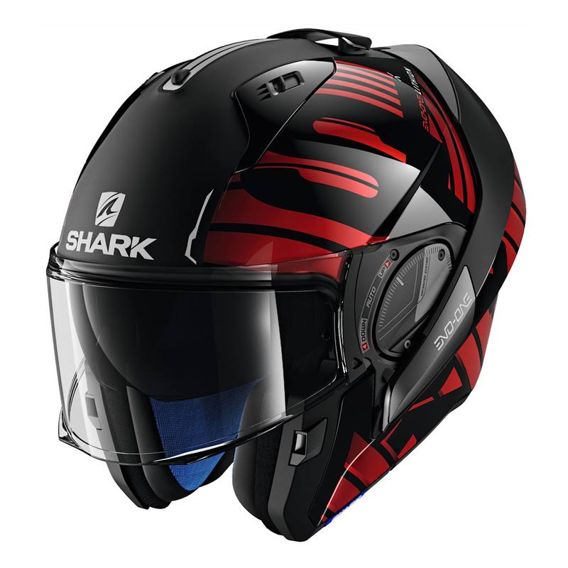 Shark Evo-One 2 Lithion Dual Helmet Black/Chrome/Red NTCOO2VF_NE4YZ