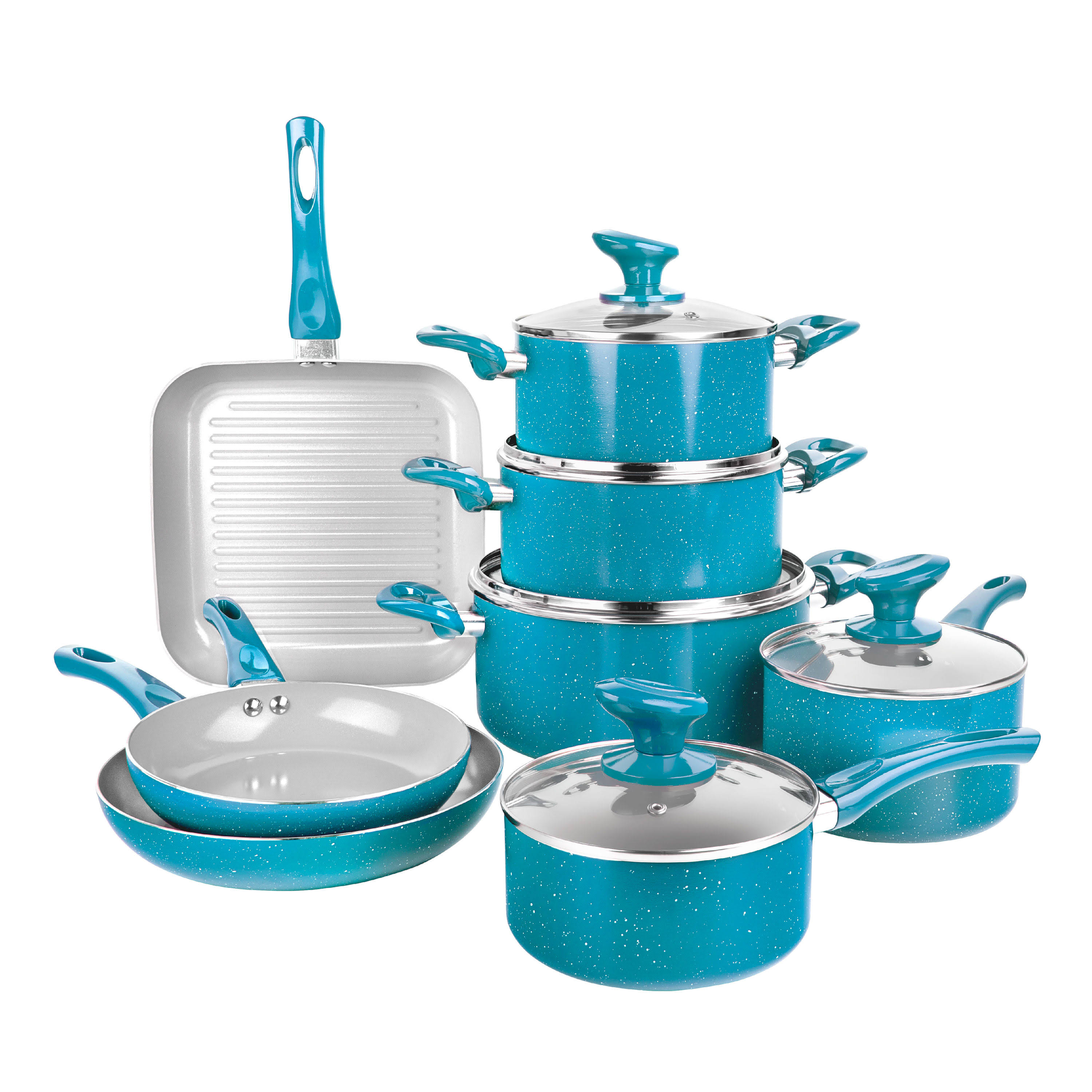 Granitestone Diamond Farmhouse 13 Pc. Nonstick Cookware Set, UZVY08VV_RH1KP