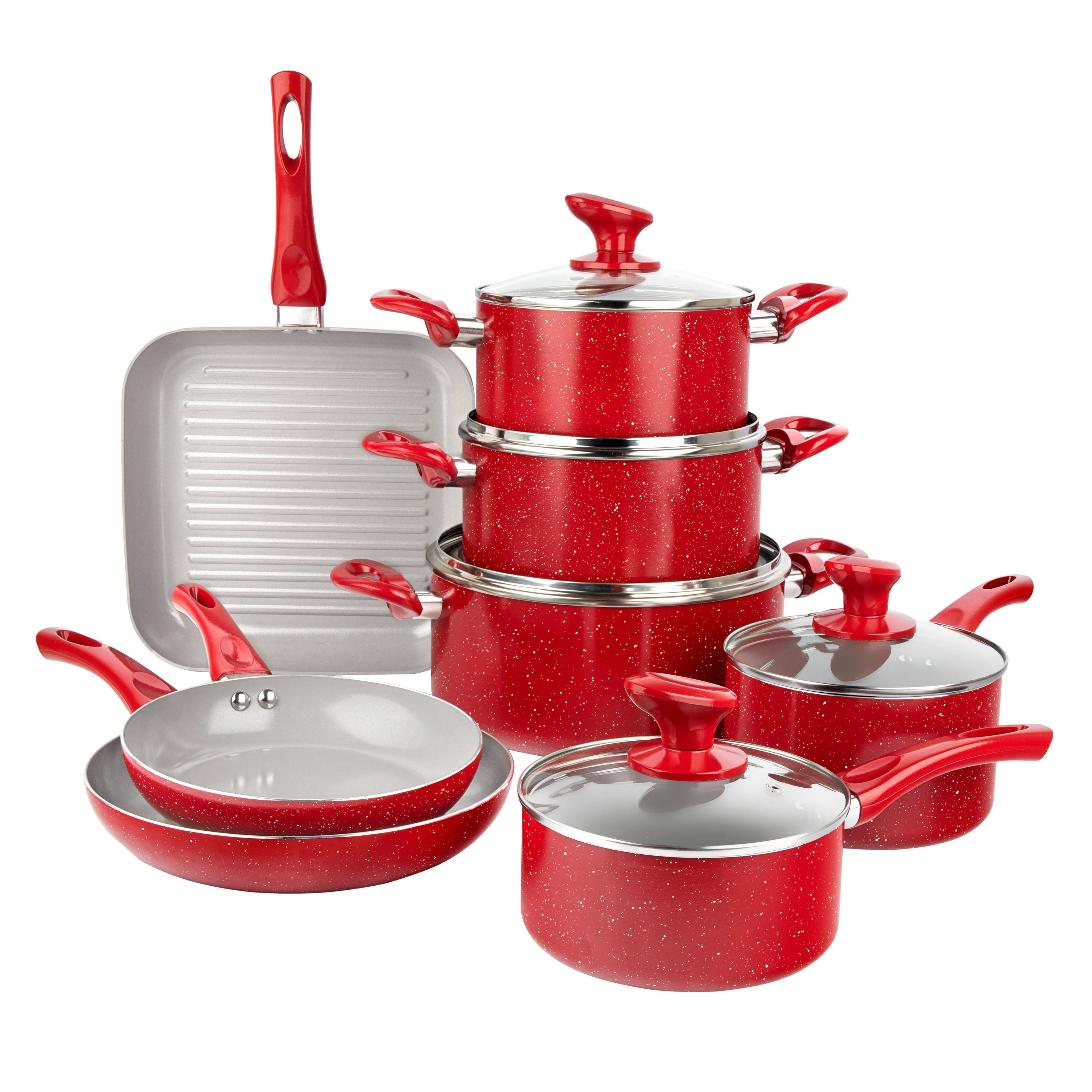 Granitestone Diamond Farmhouse 13 Pc. Nonstick Cookware Set, UZVY08VV_RH1KP