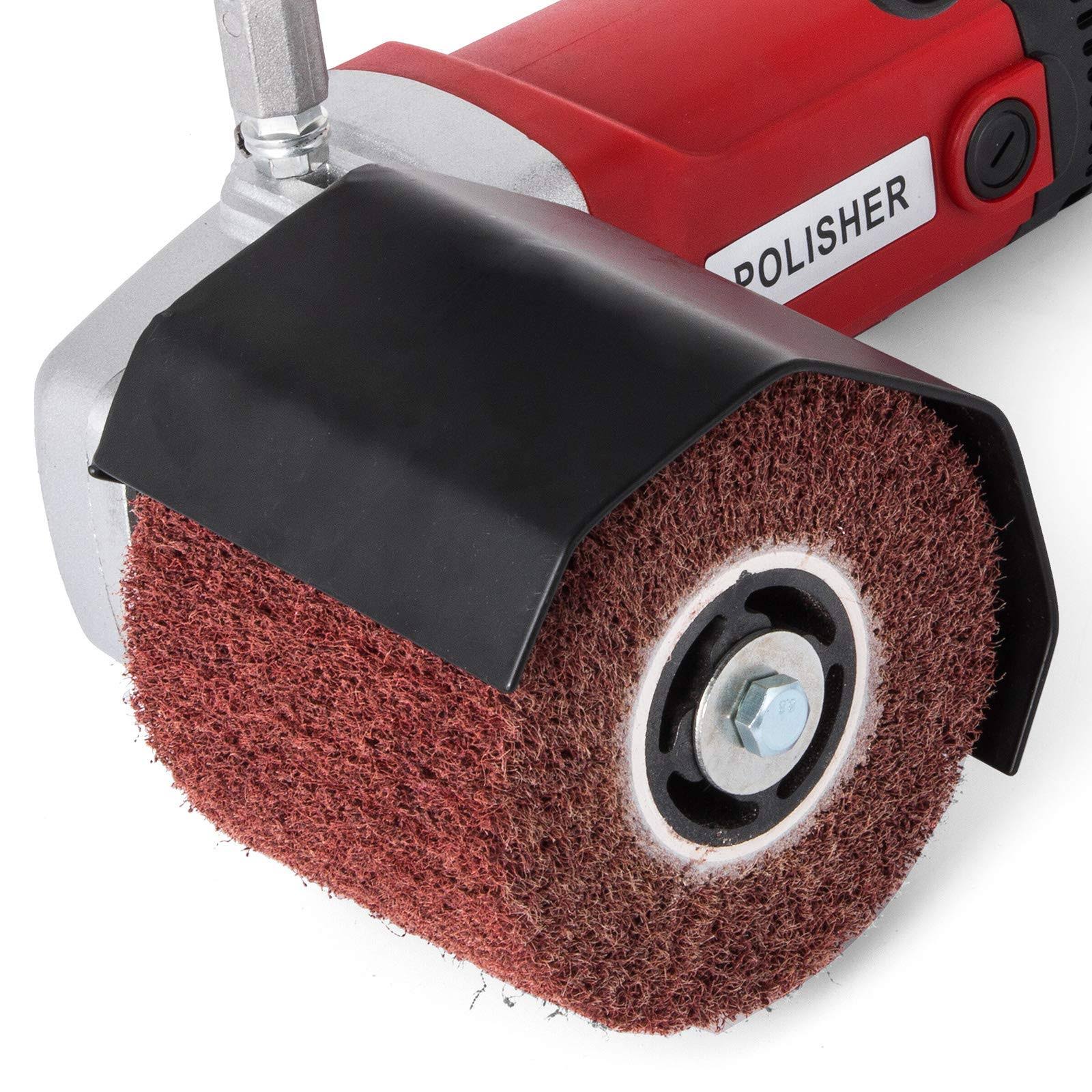 Vevor Surface Conditioning Tool, 1200w Handheld Stainless Steel Polisher, 6 Variable Speed Metal Burnishing Machine With 4 Polishing UL0KUJLM_3NILD