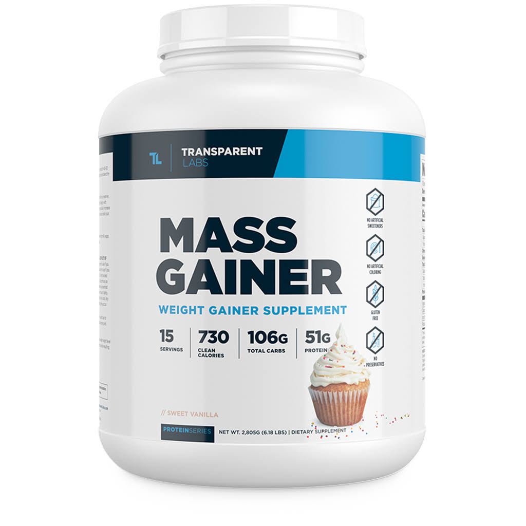 Transparent Labs Mass Gainer 15srv, Sweet 37TWBDSR_AL8ZI
