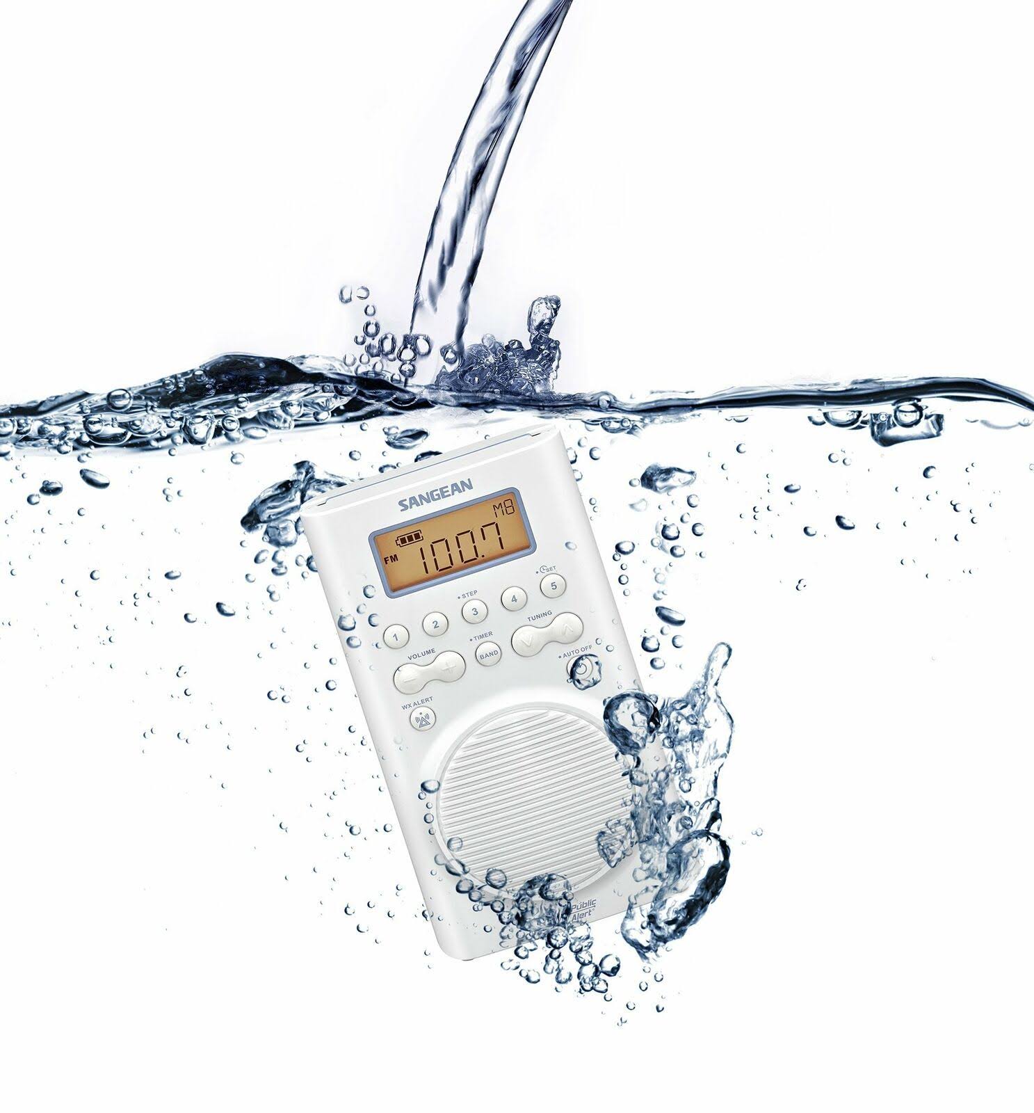 Sangean H205 Am-Fm-Weather Alert Waterproof Shower H60UGUQL_QZNE2