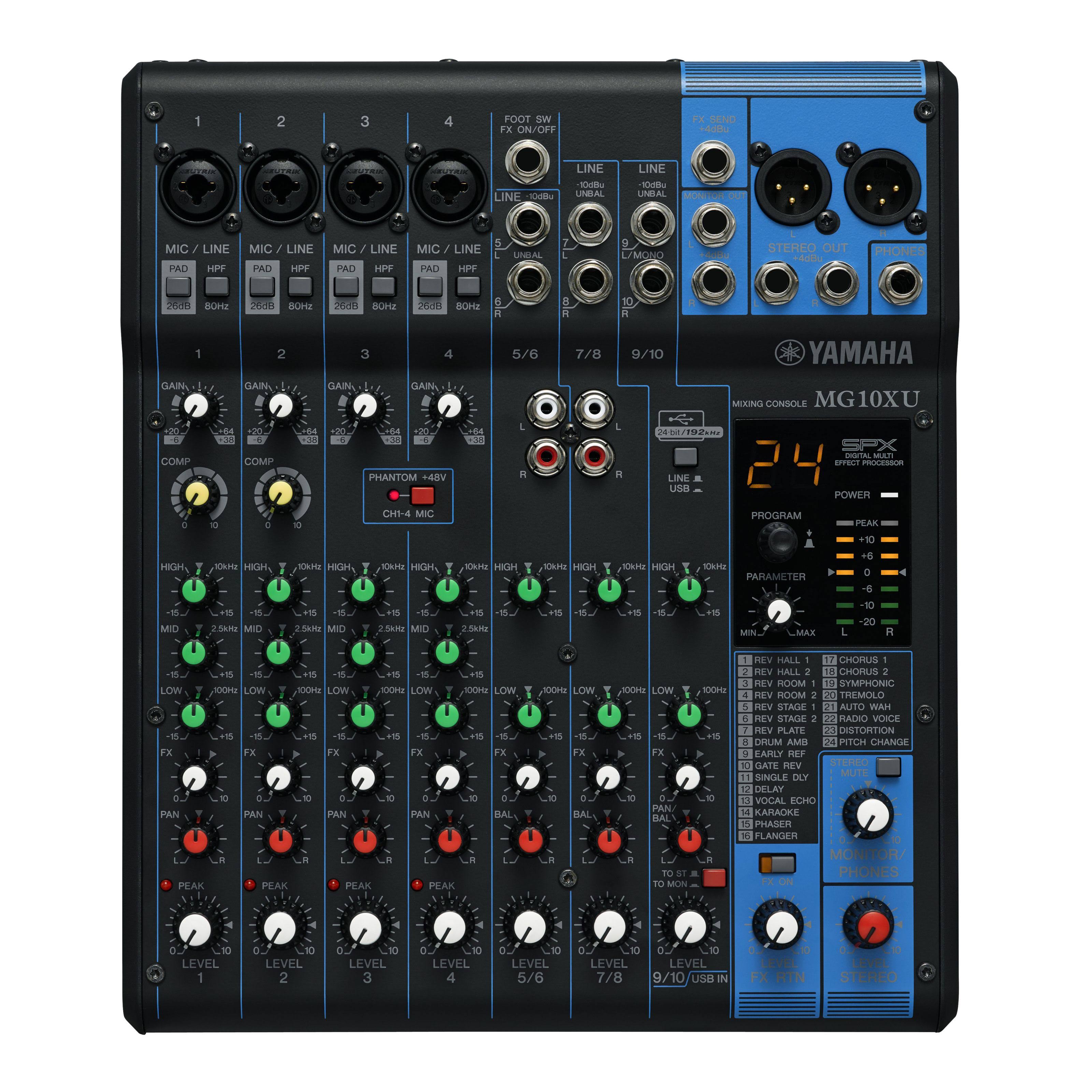 Yamaha Mg10xu 10 Channel Mixer With OS077W6R_CIW3E