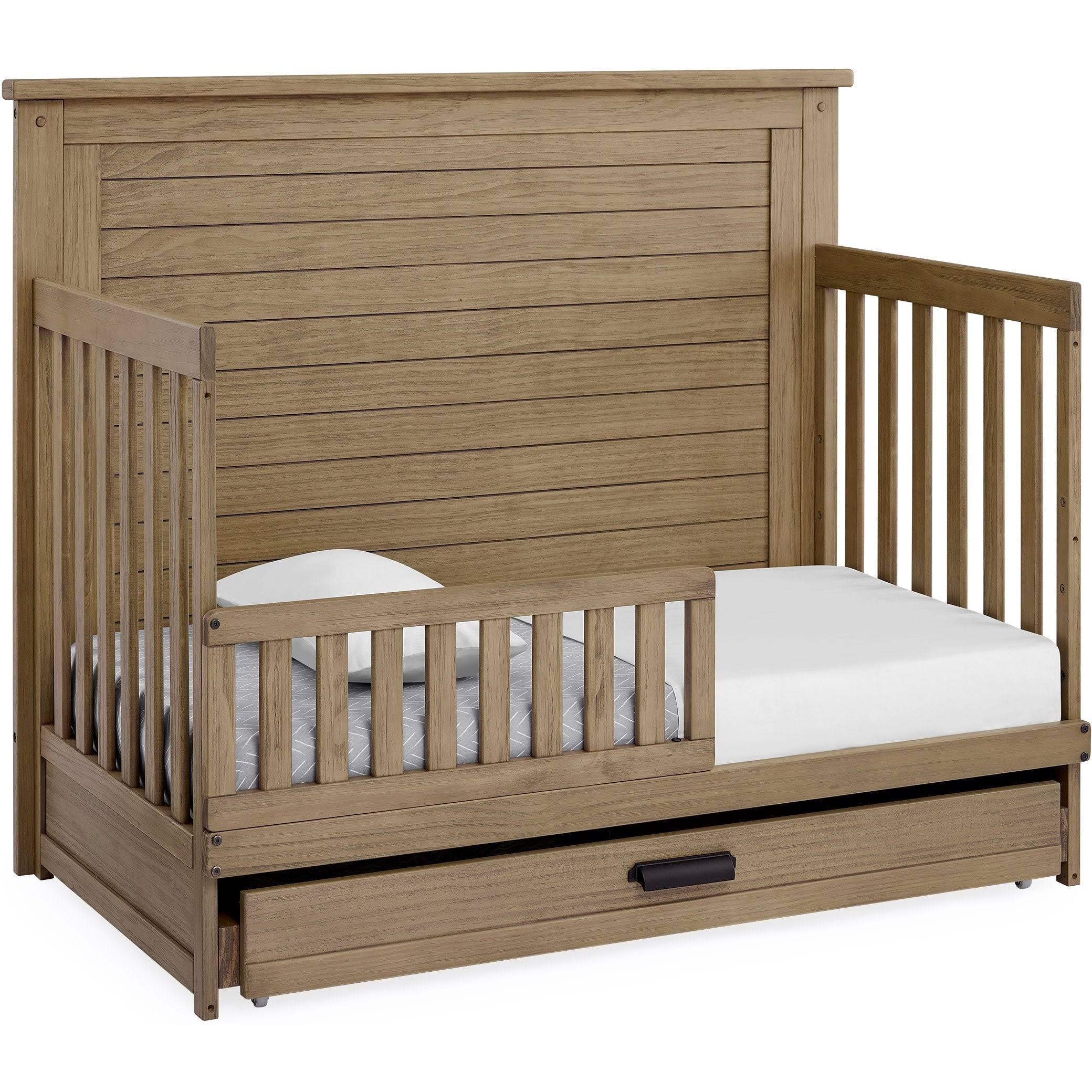 Simmons Kids' Caden 6-In-1 Convertible Crib With Trundle Drawer - Rustic KIV1KC8Q_THRGL