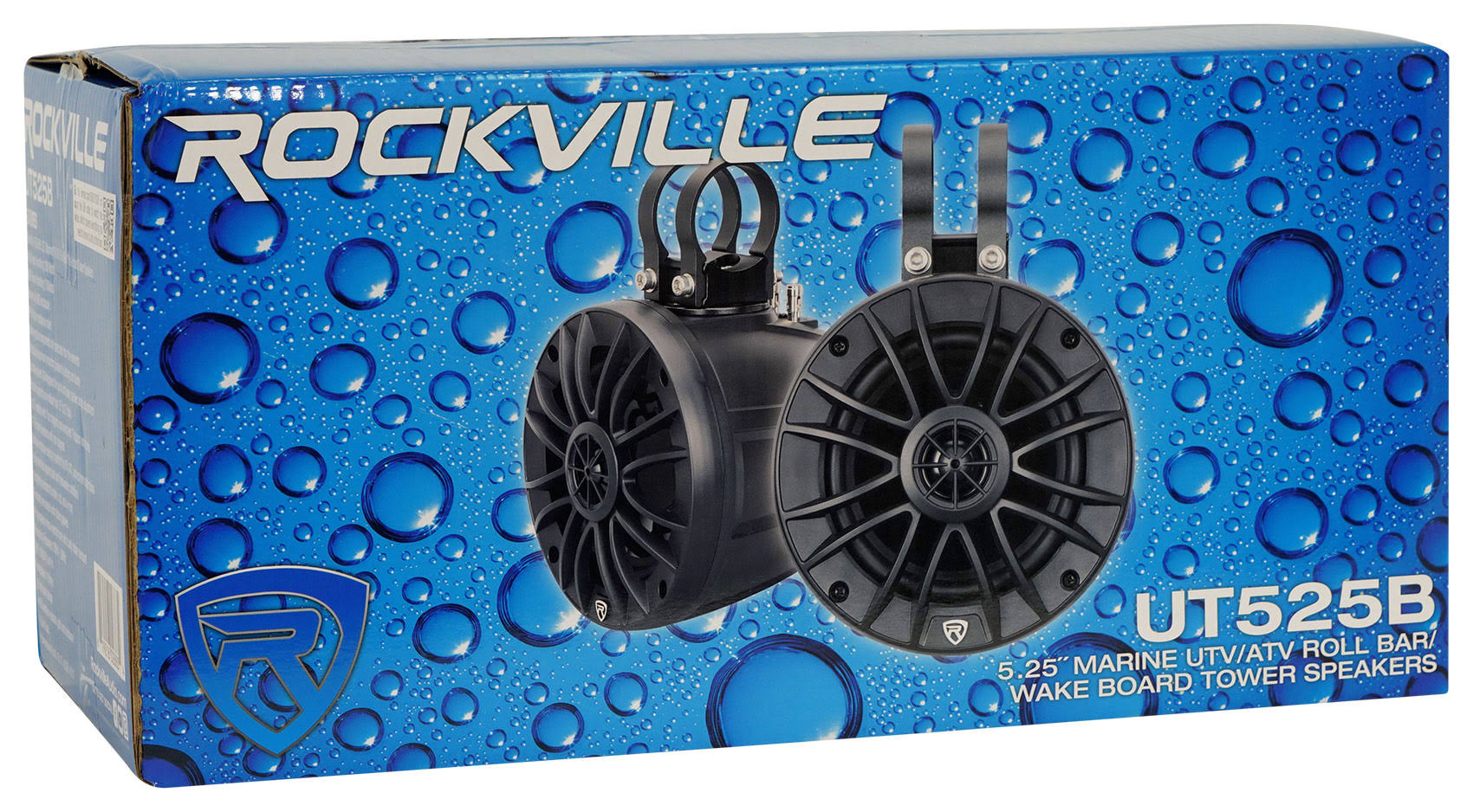 (4) Rockville Ut525b Utv/Atv 5.25 Rollbar Wakeboard Marine Speakers/Swivel/0NLOXAMU_LK9AG