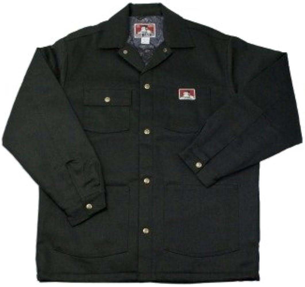 Ben Davis Original Lined Twill Jacket Black - OUBLGRDA_TGYSQ