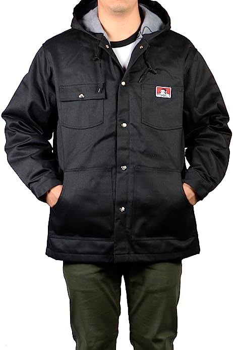 Ben Davis Original Lined Twill Jacket Black - OUBLGRDA_TGYSQ