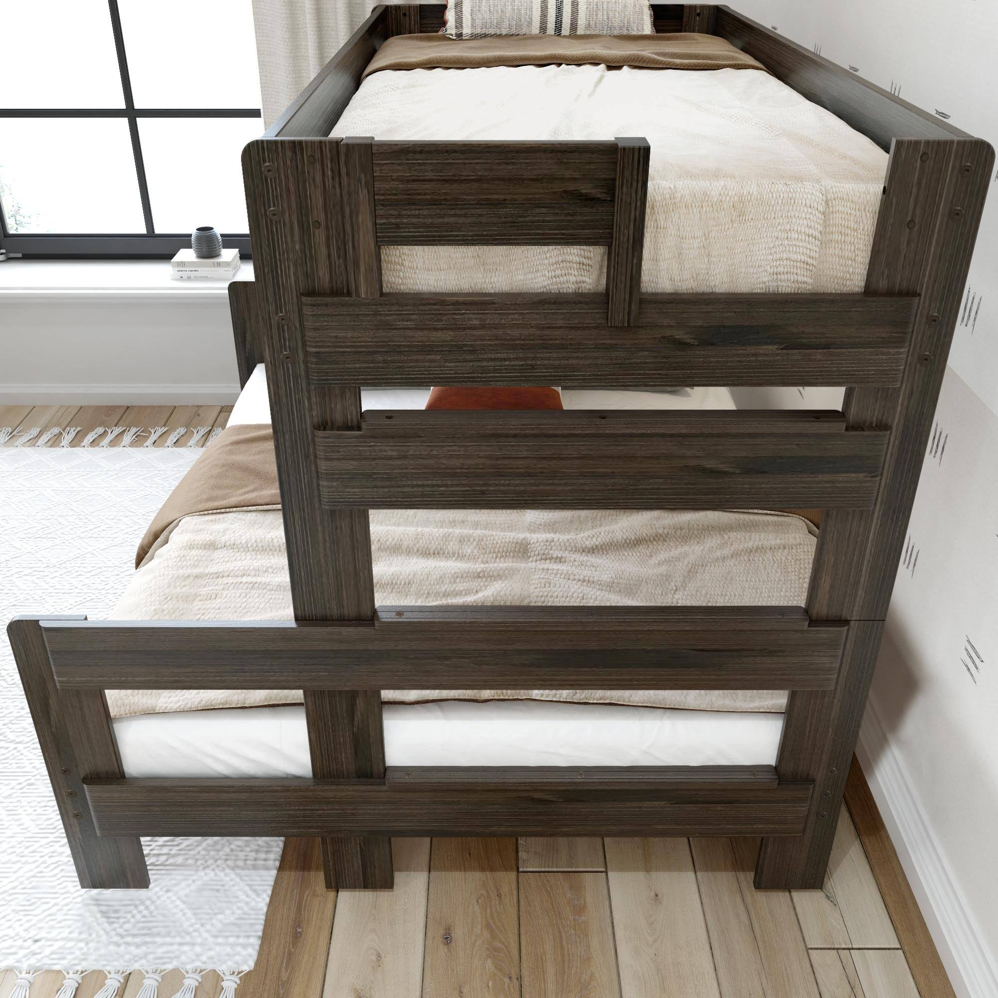 Rustic Twin Xl Over Queen Bunk Bed - TK5Z75RZ_UYEE7