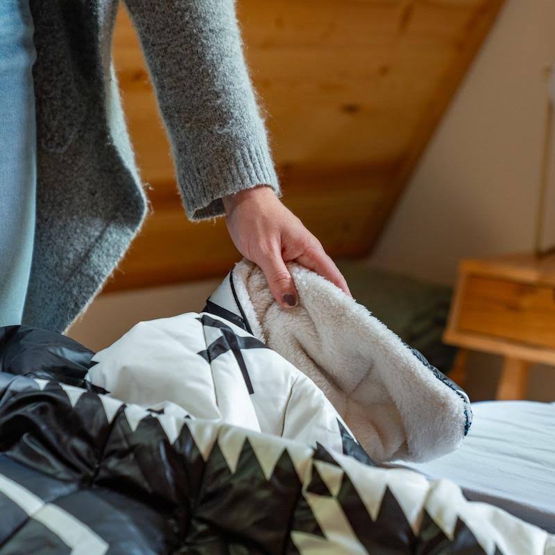 Rumpl Sherpa Puffy Blanket - 1 Person Retro OTB1FHMH_6YA2Z