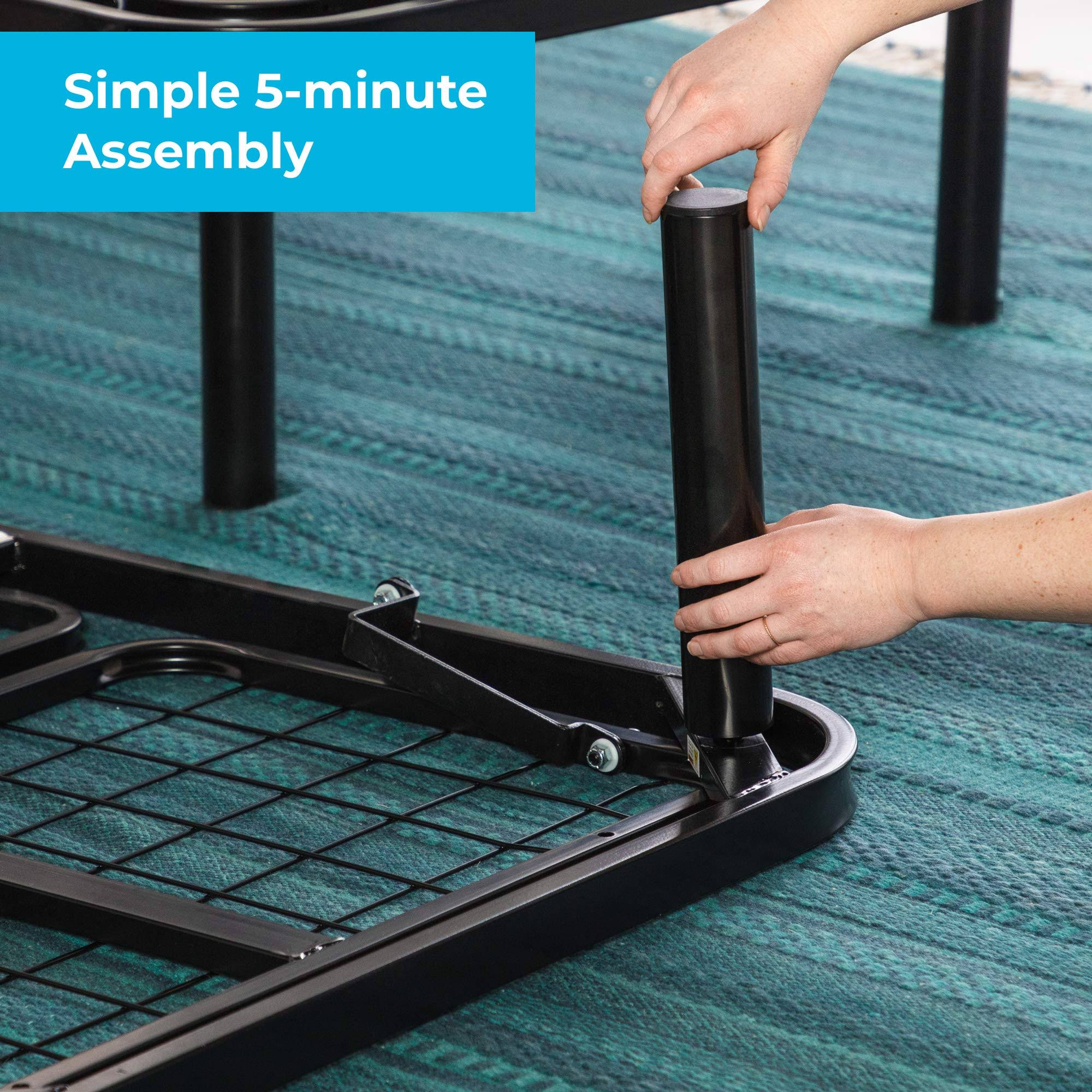 Linenspa Adjustable Bed Base - Motorized Head And Foot Incline - Quick And Easy Assembly – Twin BESCJDCT_USI2U