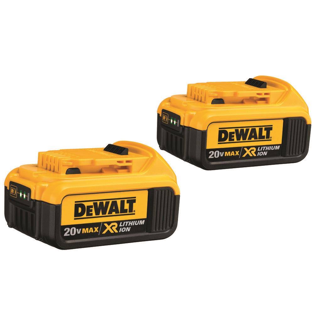 Dewalt Batteries, Lithium Ion, 4 Ah, 2 Pack - 2 VQ3VG48E_MPATQ
