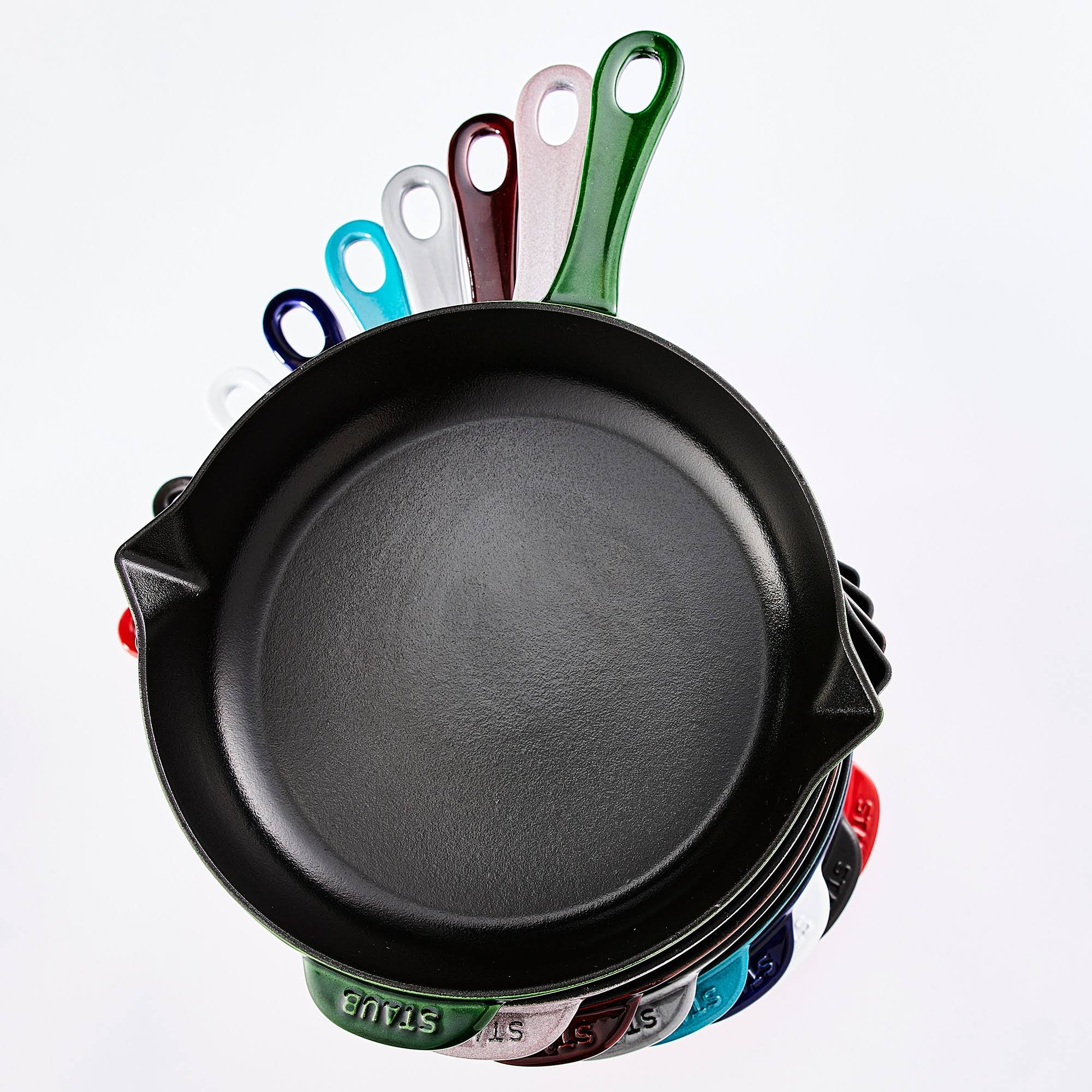 Staub 10 Cast Iron Fry Pan (Turquoise) ENEMMOYI_QBCUD