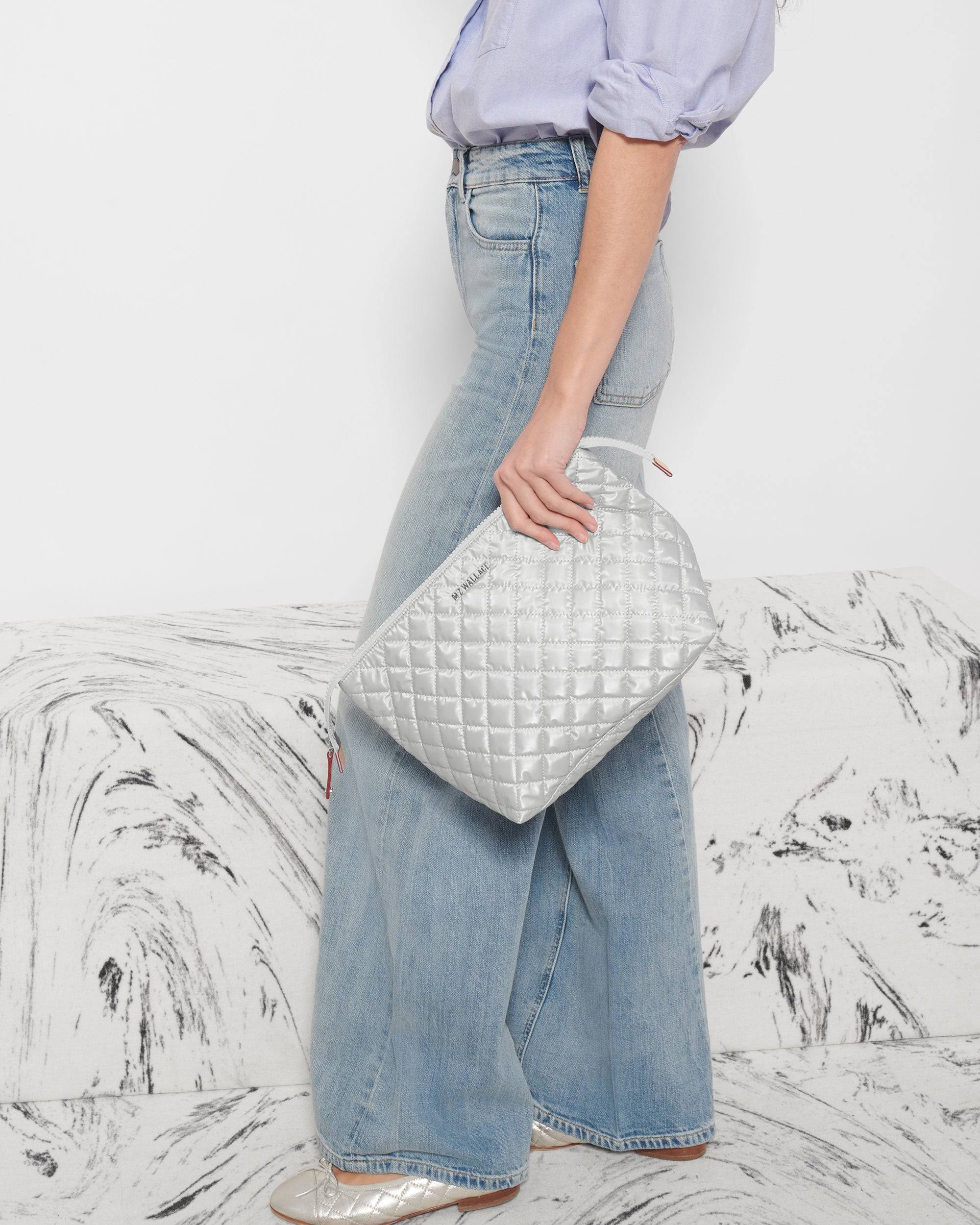 Mz Wallace - Large Zoey Cosmetic Oyster MEXLJEXF_6WM7D