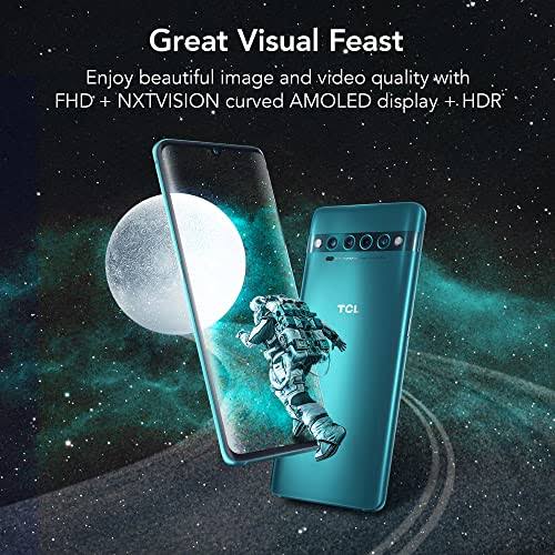 Tcl 10 Pro Unlocked Android Smartphone With 6.47 Inch Amoled Fhd + Display, 64mp Quad Rear Camera System, 128gb+6gb Ram, 4500mah Fast Charging R4XX51QV_FSCL3