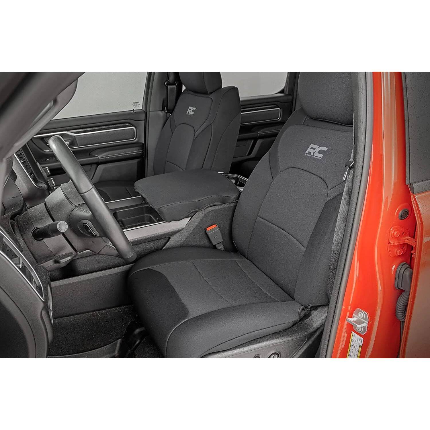 Ram Rough Country 1500 Neoprene Front And Rear Seat Covers; Black HNQXNNMT_5SGNN
