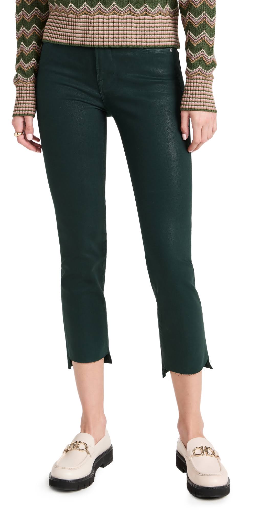 Frame Denim Le High Pine Coated Straight 3PD1SJAE_MR8KJ