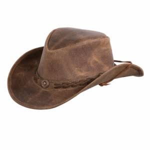 Outback Trading Ridge Brown Leather Hat (13011-Brn) VPSC5BSE_CR6OM