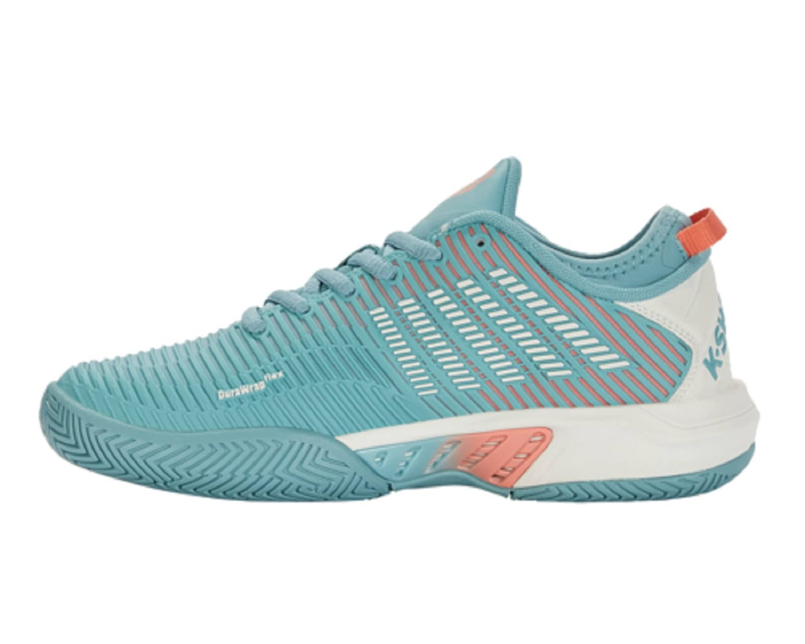 K-Swiss Women's Hypercourt Supreme Tennis Shoe, Nile Blue/Blanc/Desert Flower, Size YLNGSCKZ_OJAYG