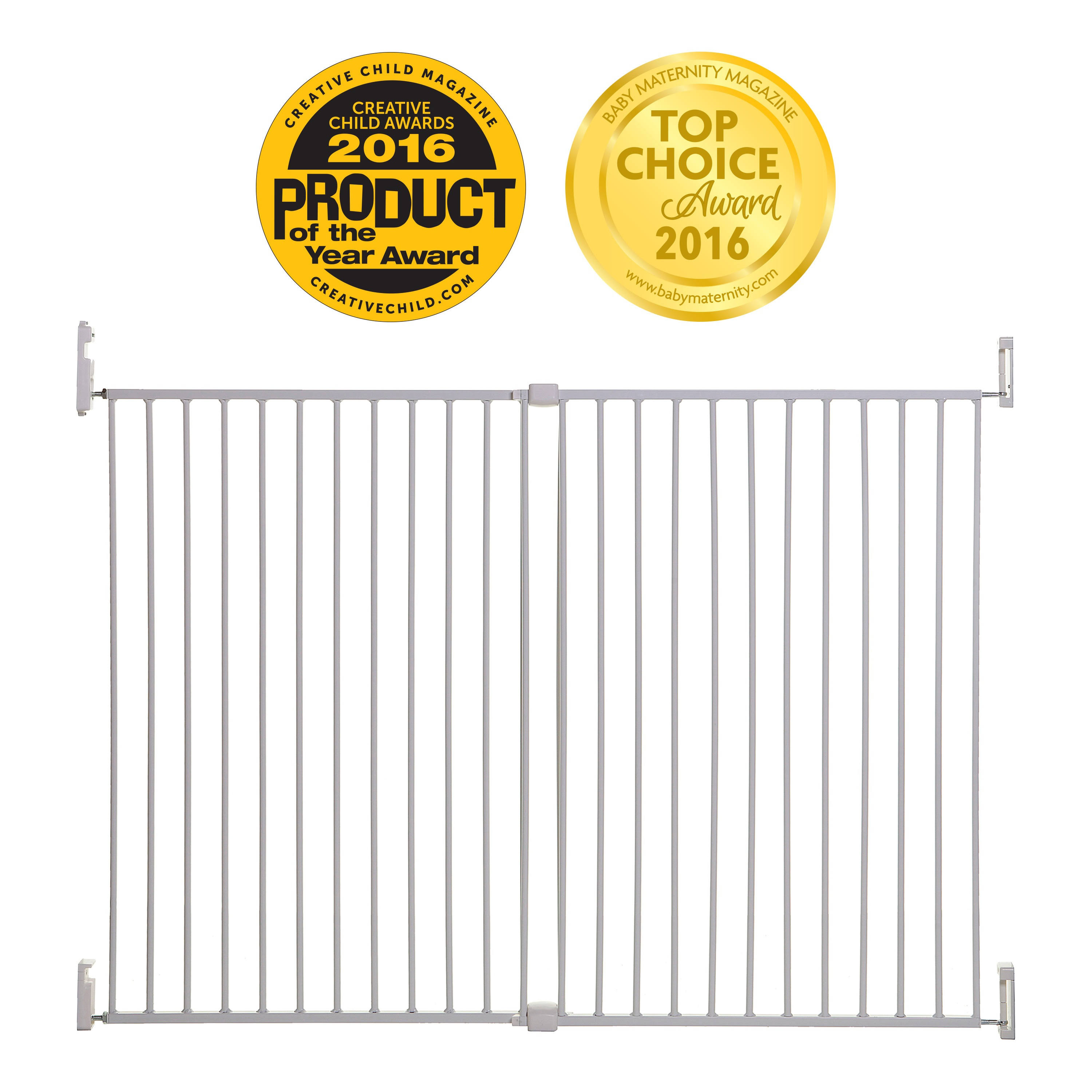 Dreambaby Broadway Extra Wide And Tall Expandable Gate W/ Track It 5SRXFRY1_J2RQU