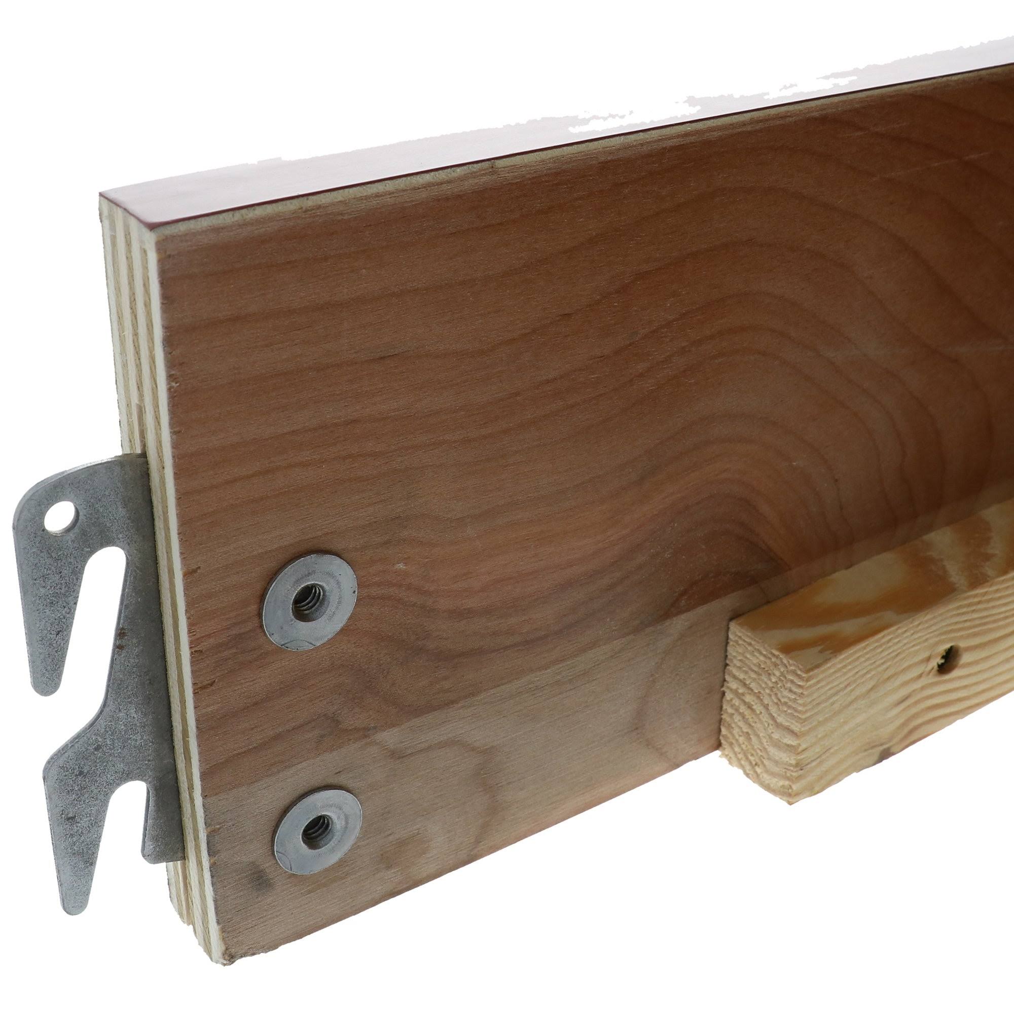 Bed Claw Heavy-Duty Hook-On 82 X 6 Replacement Queen / King Wood Bed Side Rails, Bed Frame (Medium Finish) CLIBCZS7_S0VAE