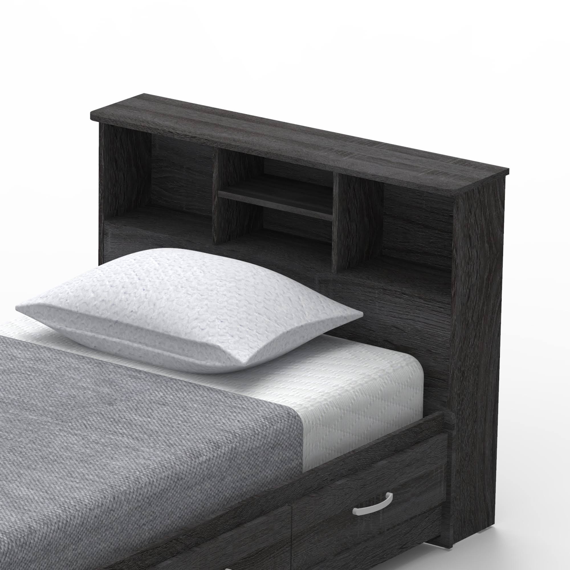 Better Home Products California Wooden Twin Captains Bed In UMRPYTPK_IXKUP