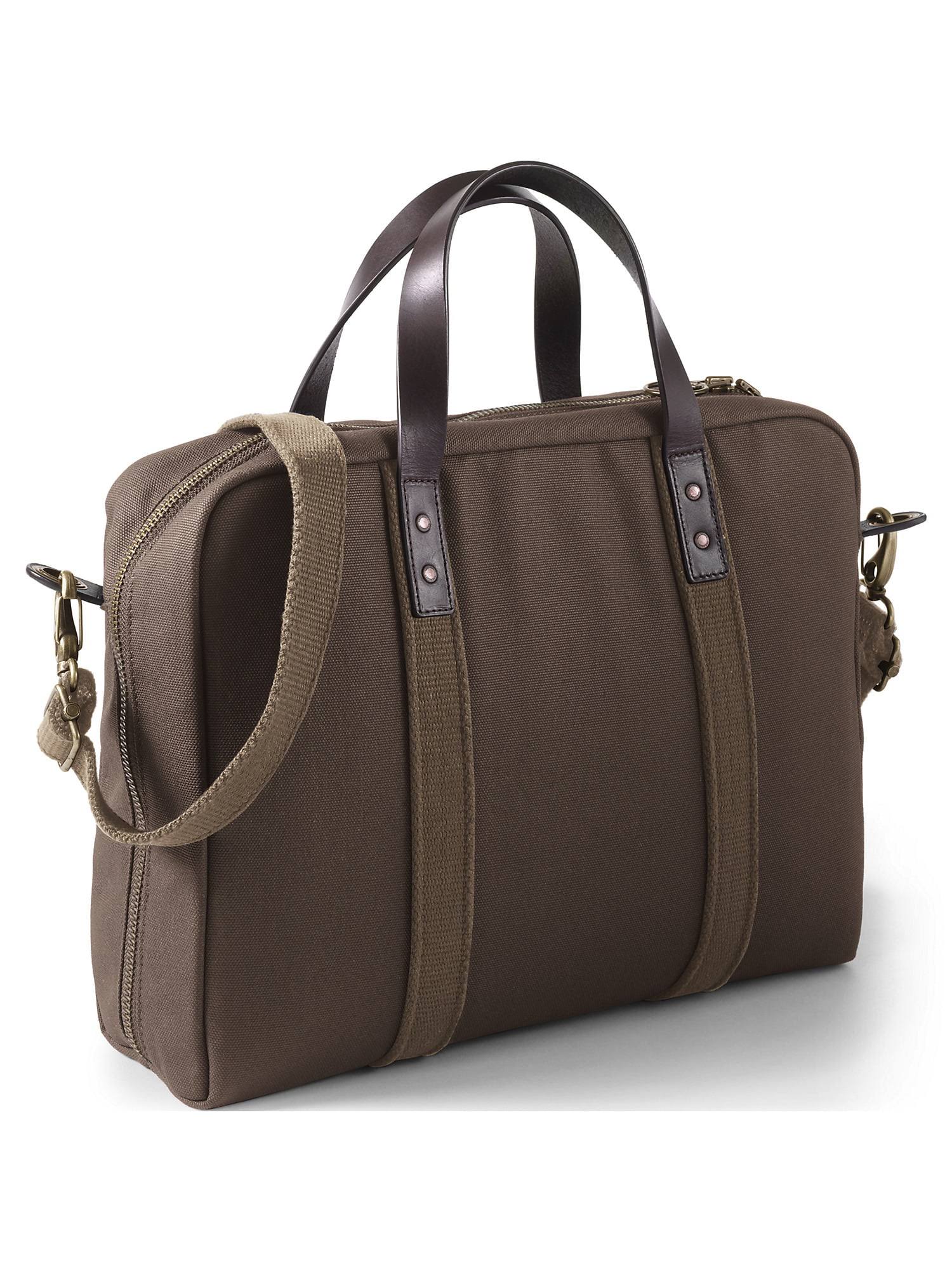 Lands' End Waxed Canvas Laptop Briefcase - ZEKBJGQC_K1PLM