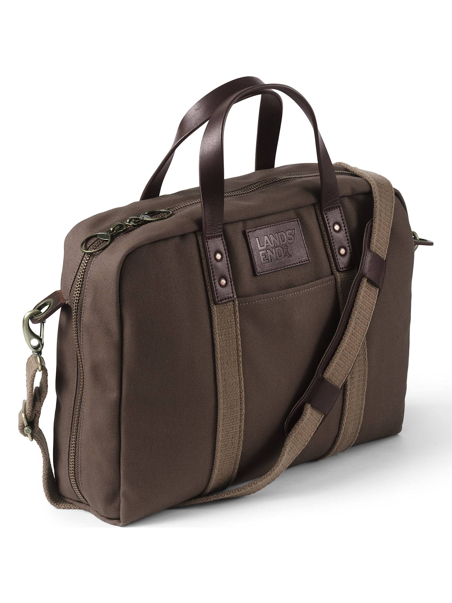 Lands' End Waxed Canvas Laptop Briefcase - ZEKBJGQC_K1PLM