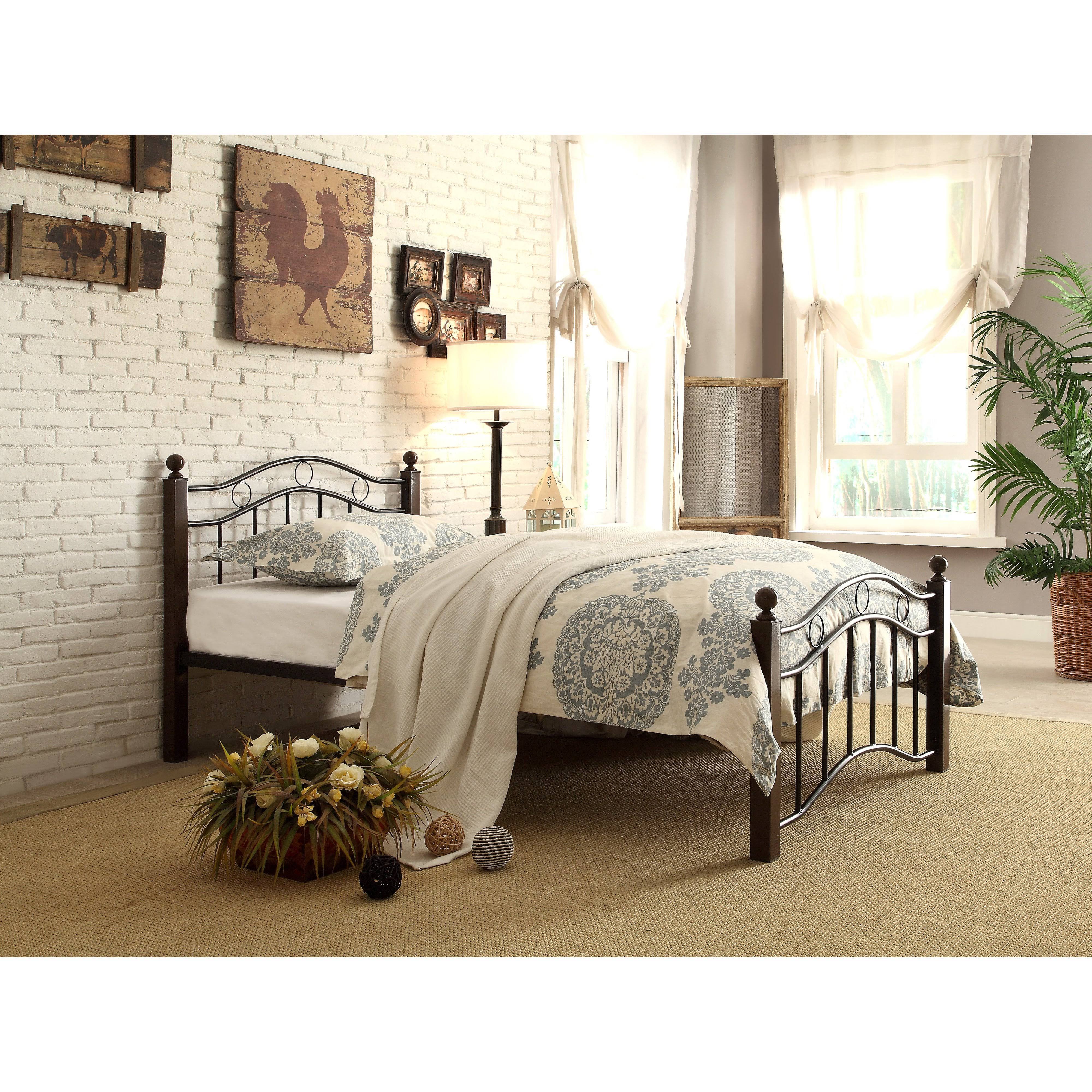Homelegance Averny Twin Platform Bed - Black & Brown, UV3BROL8_JBXUB