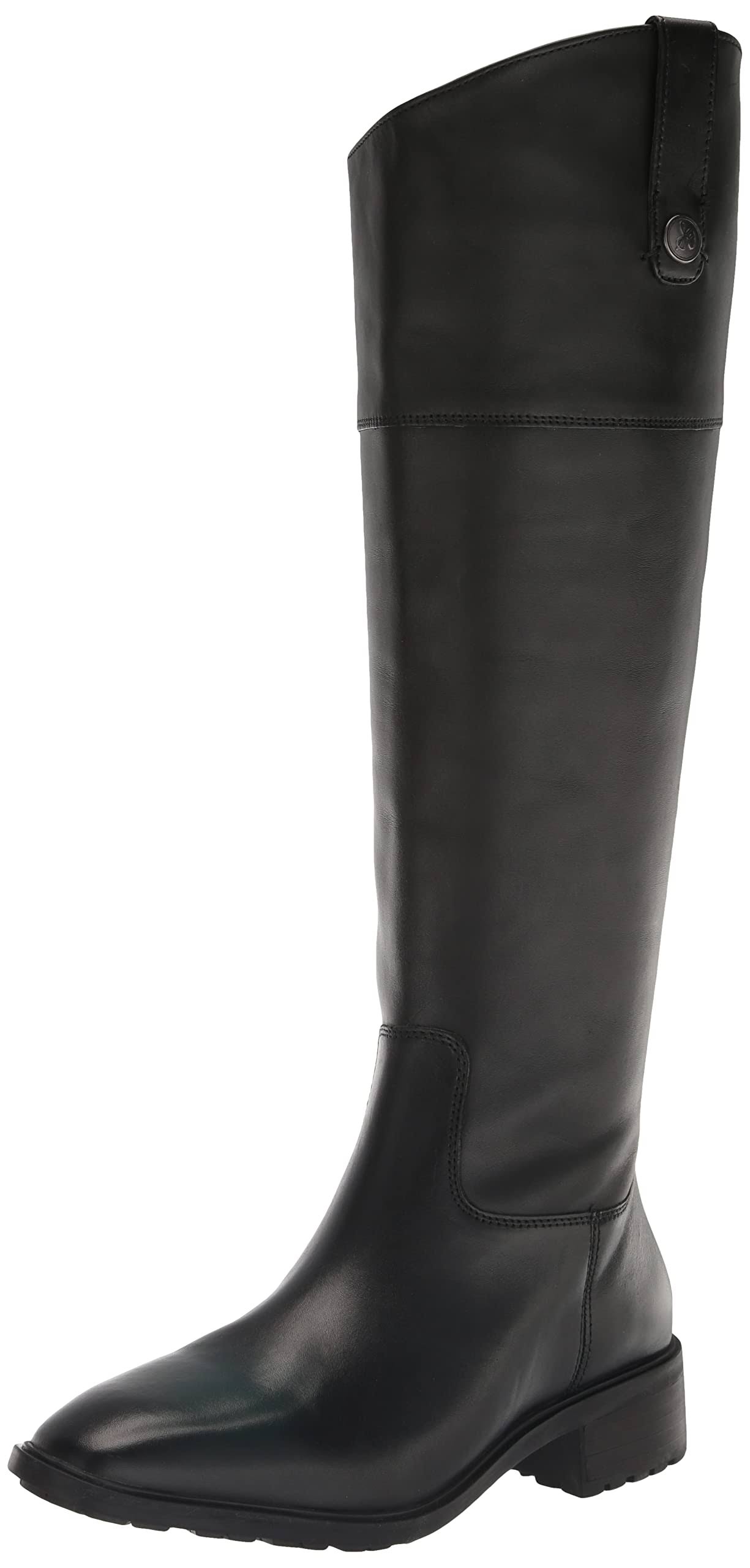 Sam Edelman Women's Drina Riding Boot Black Leather / WBKH1IVN_F3CGD
