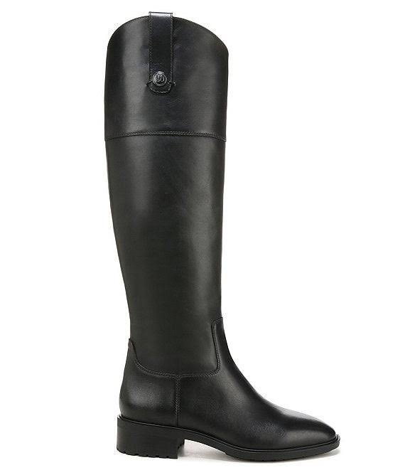 Sam Edelman Women's Drina Riding Boot Black Leather / WBKH1IVN_F3CGD