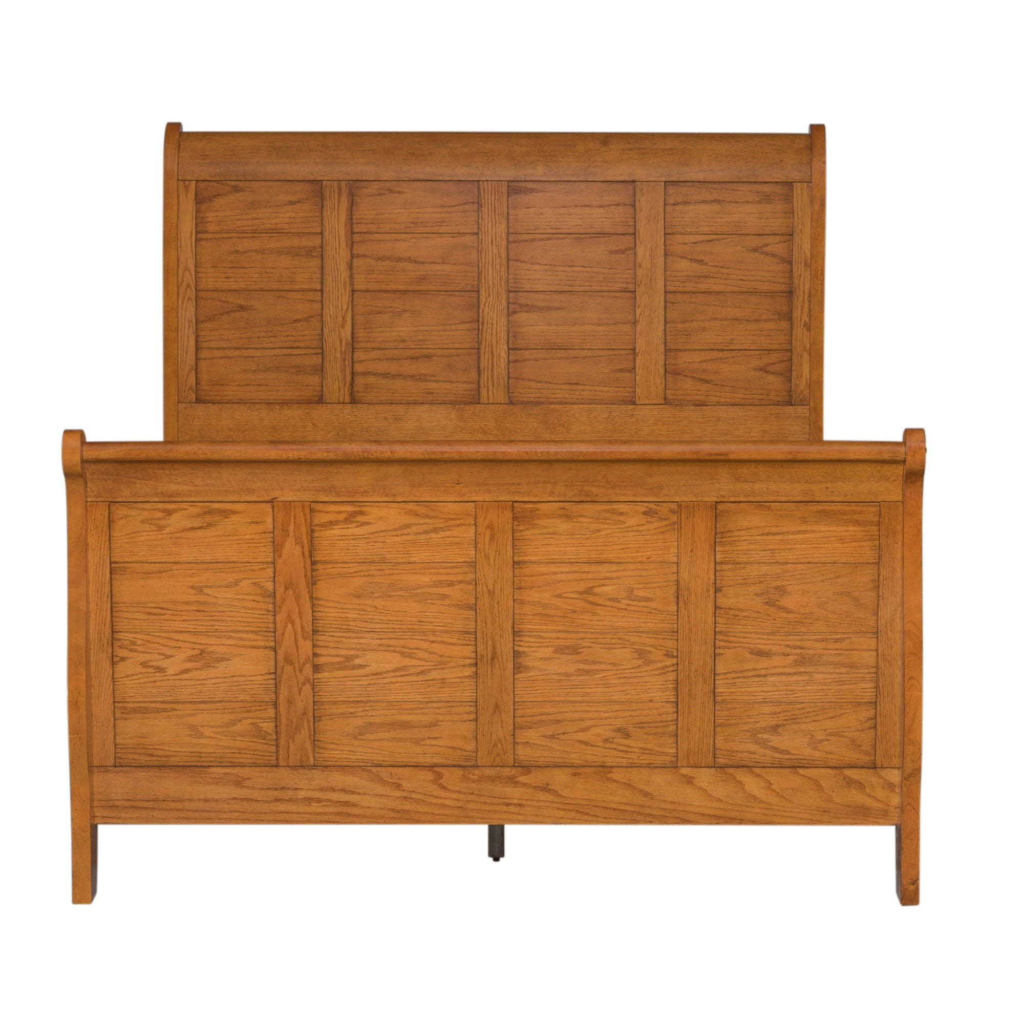 Liberty Furniture Grandpas Cabin Aged Oak Queen Sleigh 5YCDXTYB_0WO8I
